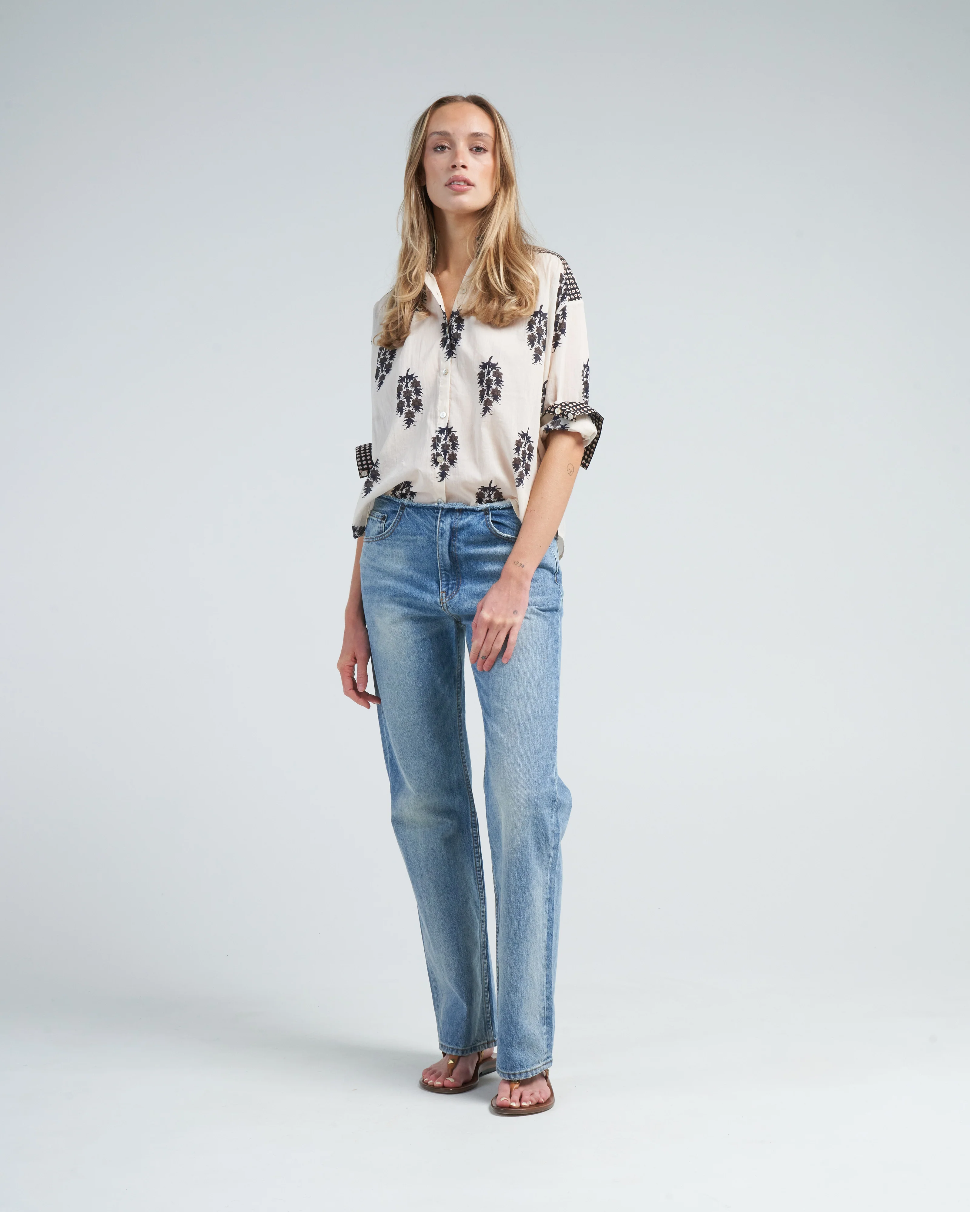 kiki black dahlia shirt - white antique - Image 2