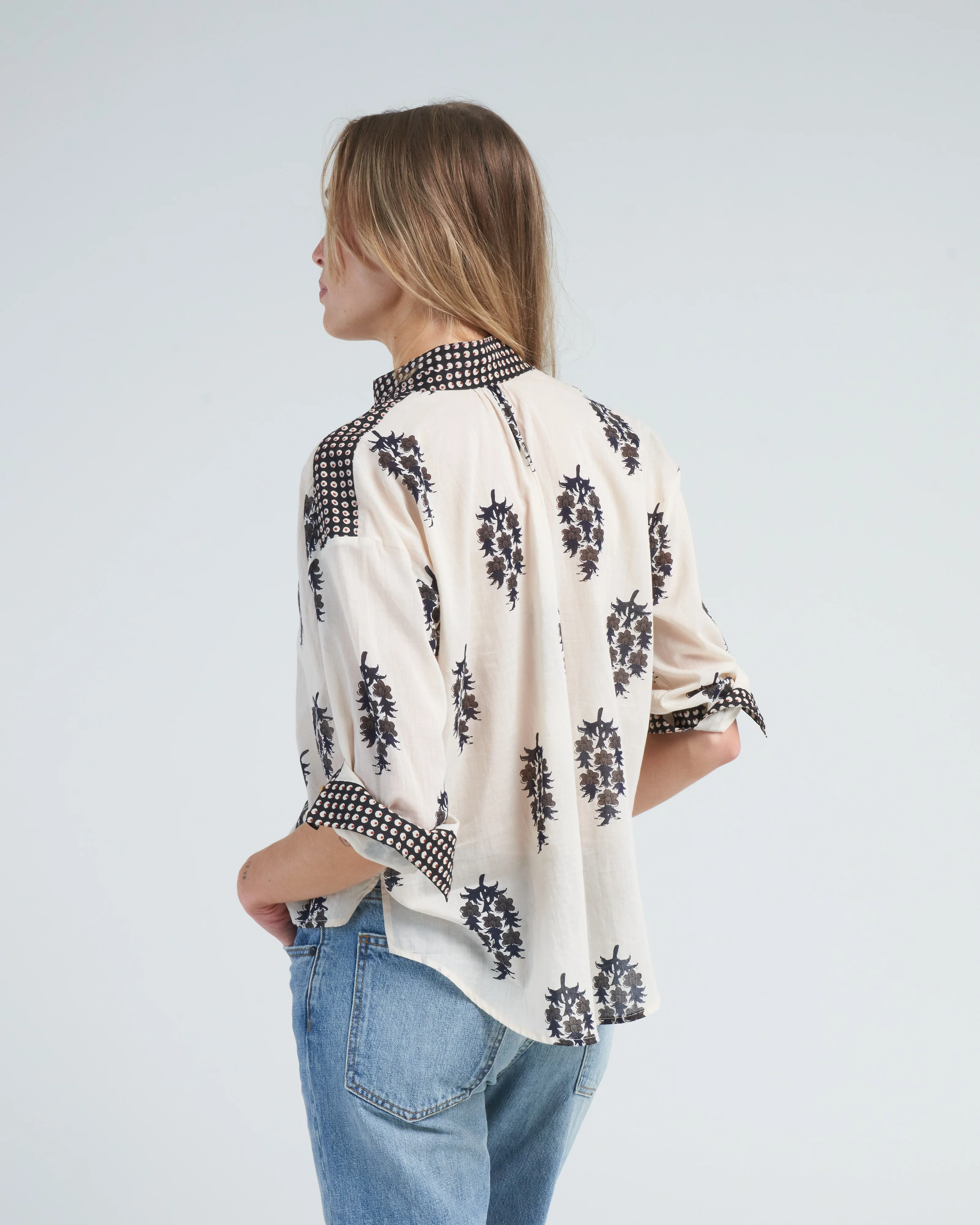 kiki black dahlia shirt - white antique - Image 4