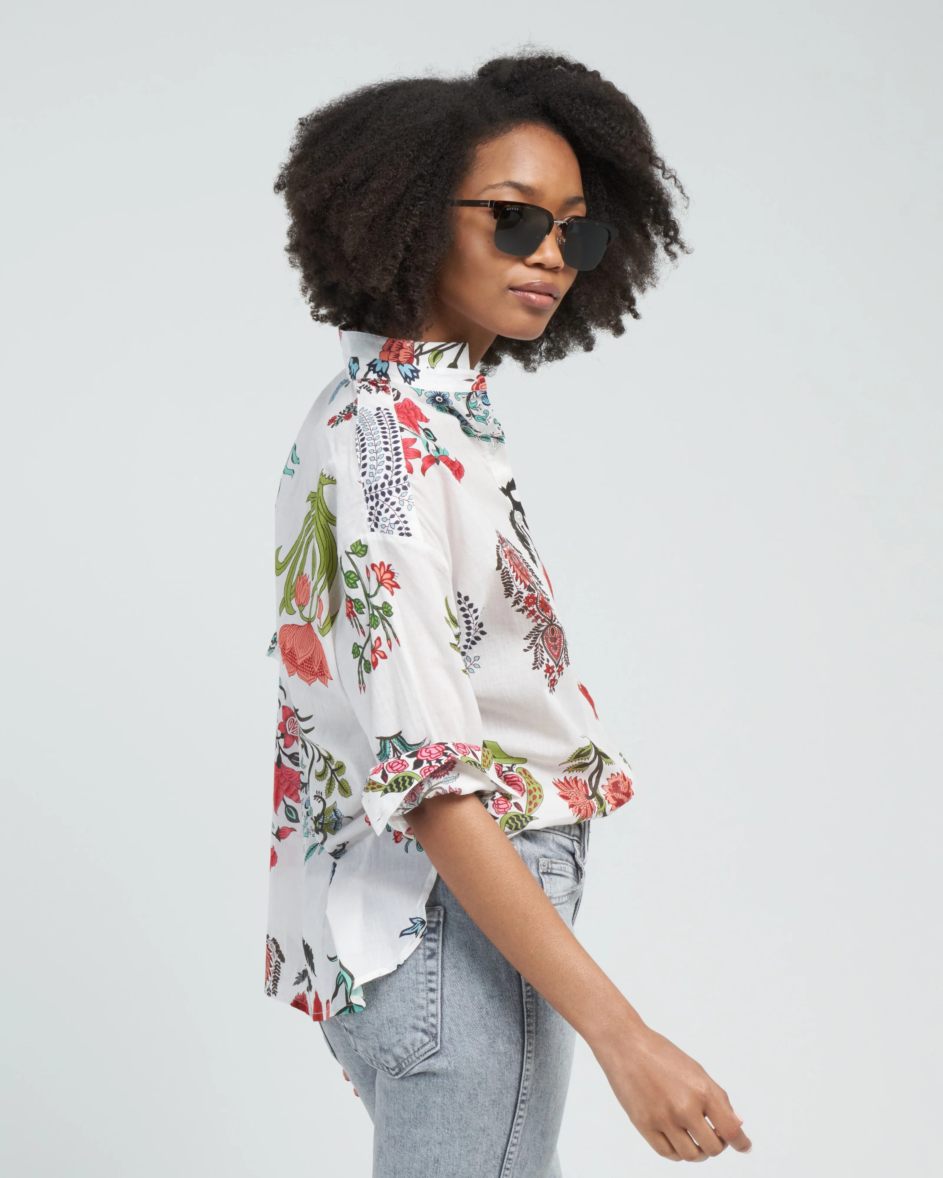 kiki flower show shirt - multi rainforest - Image 3