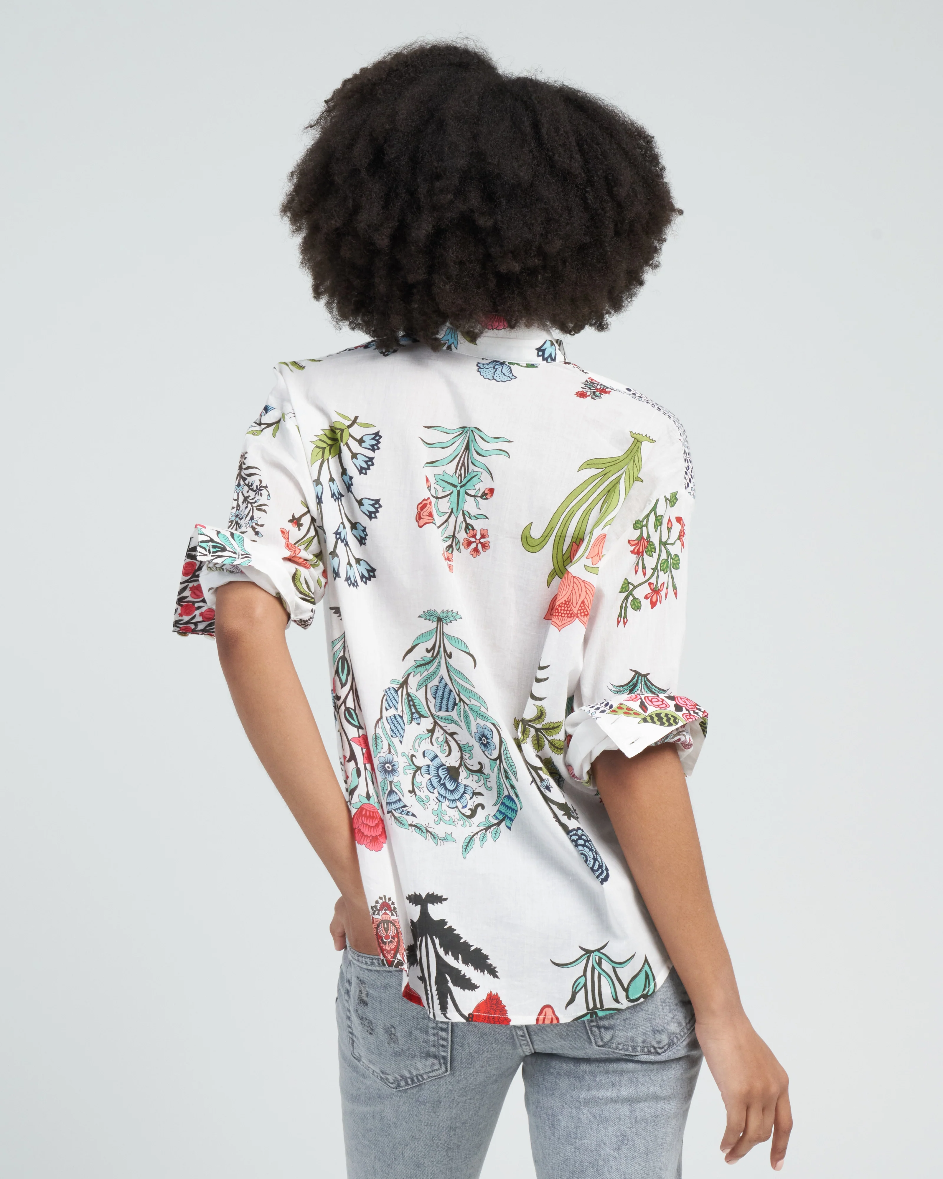 kiki flower show shirt - multi rainforest - Image 4