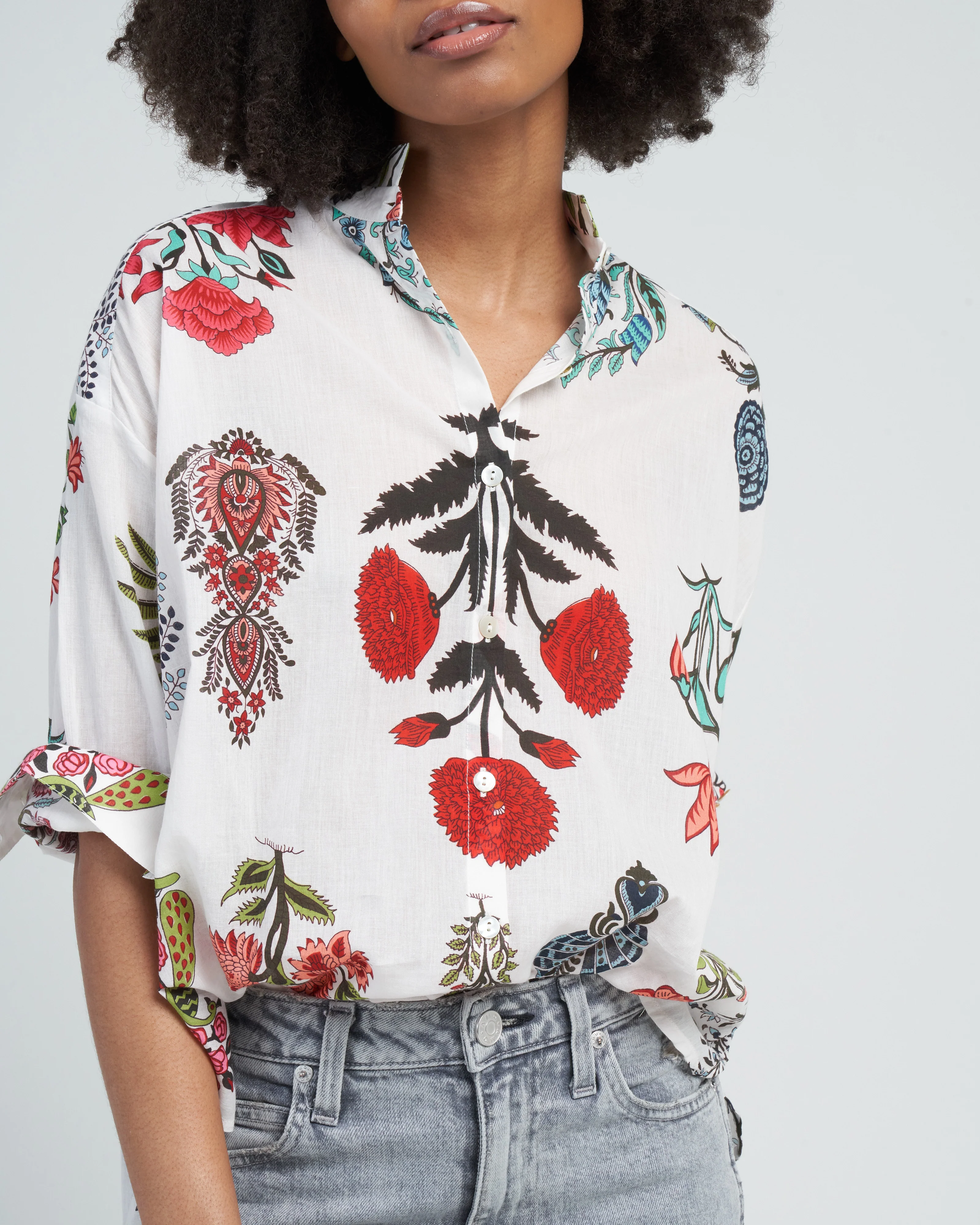 kiki flower show shirt - multi rainforest - Image 5