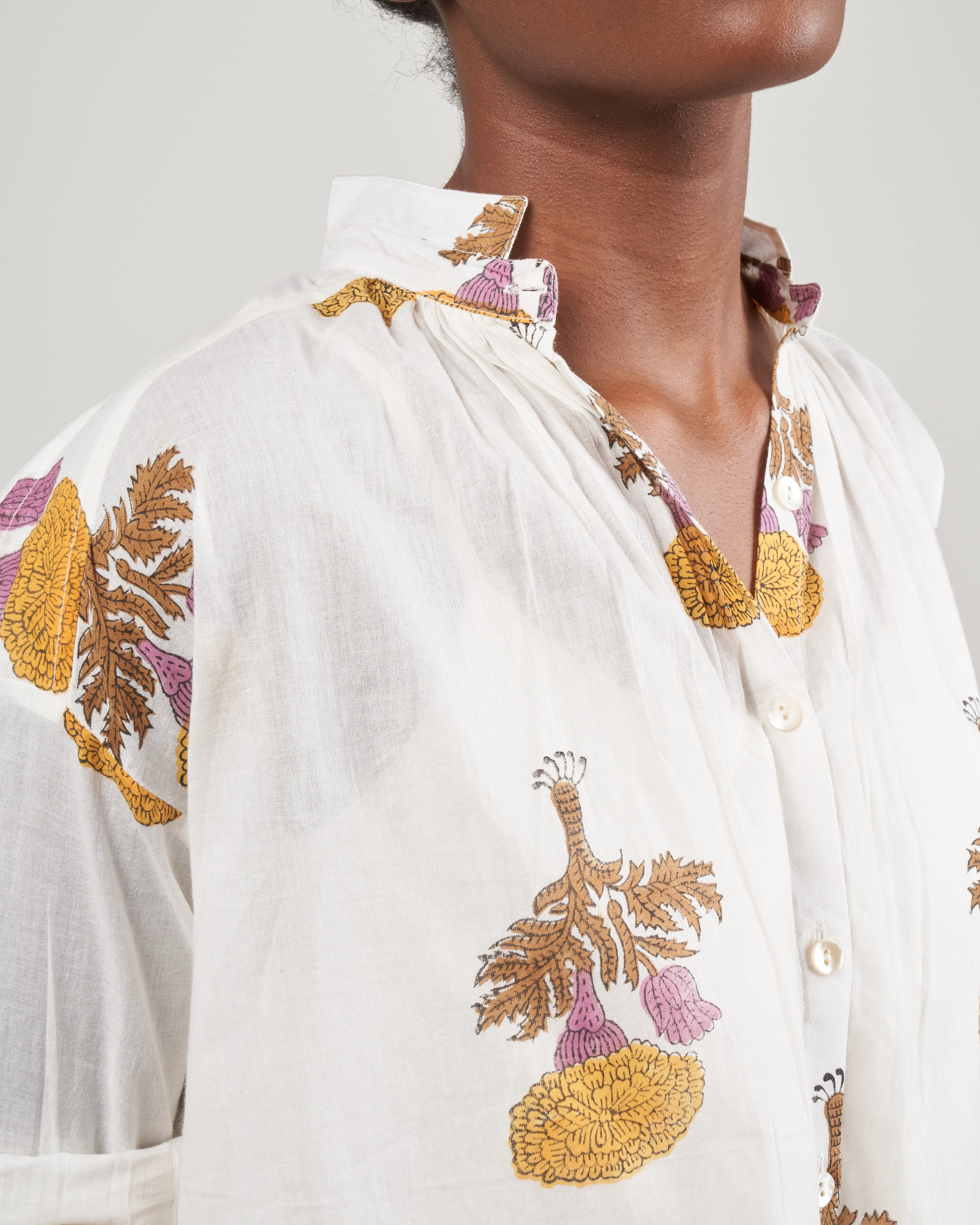 kiki goldenrod shirt - white/yellow goldenrod - Image 5