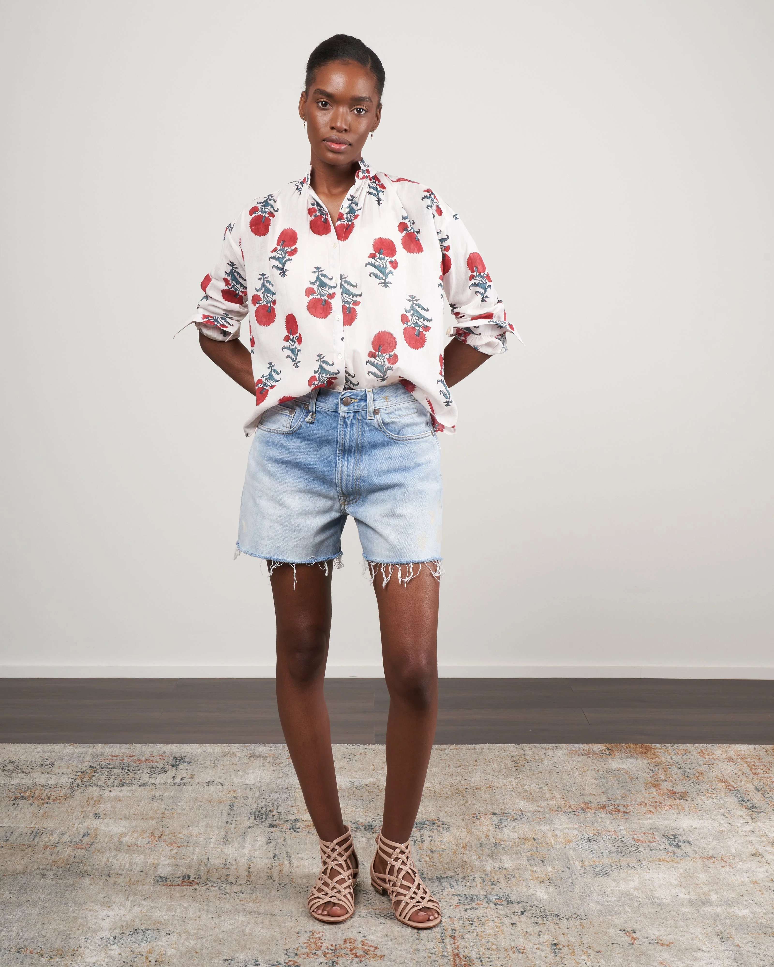 kiki red rover shirt - white/red poppy - Image 3