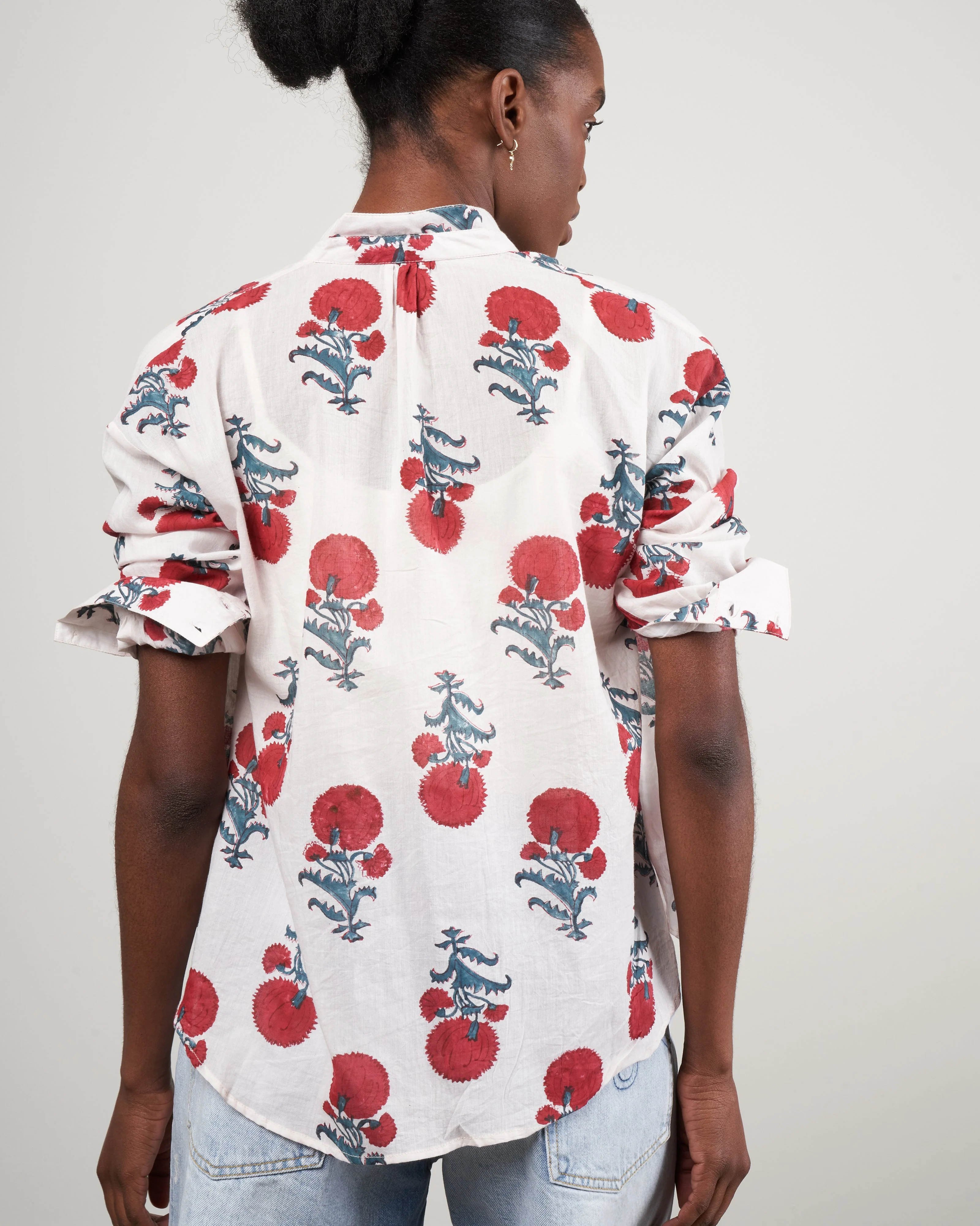 kiki red rover shirt - white/red poppy - Image 5