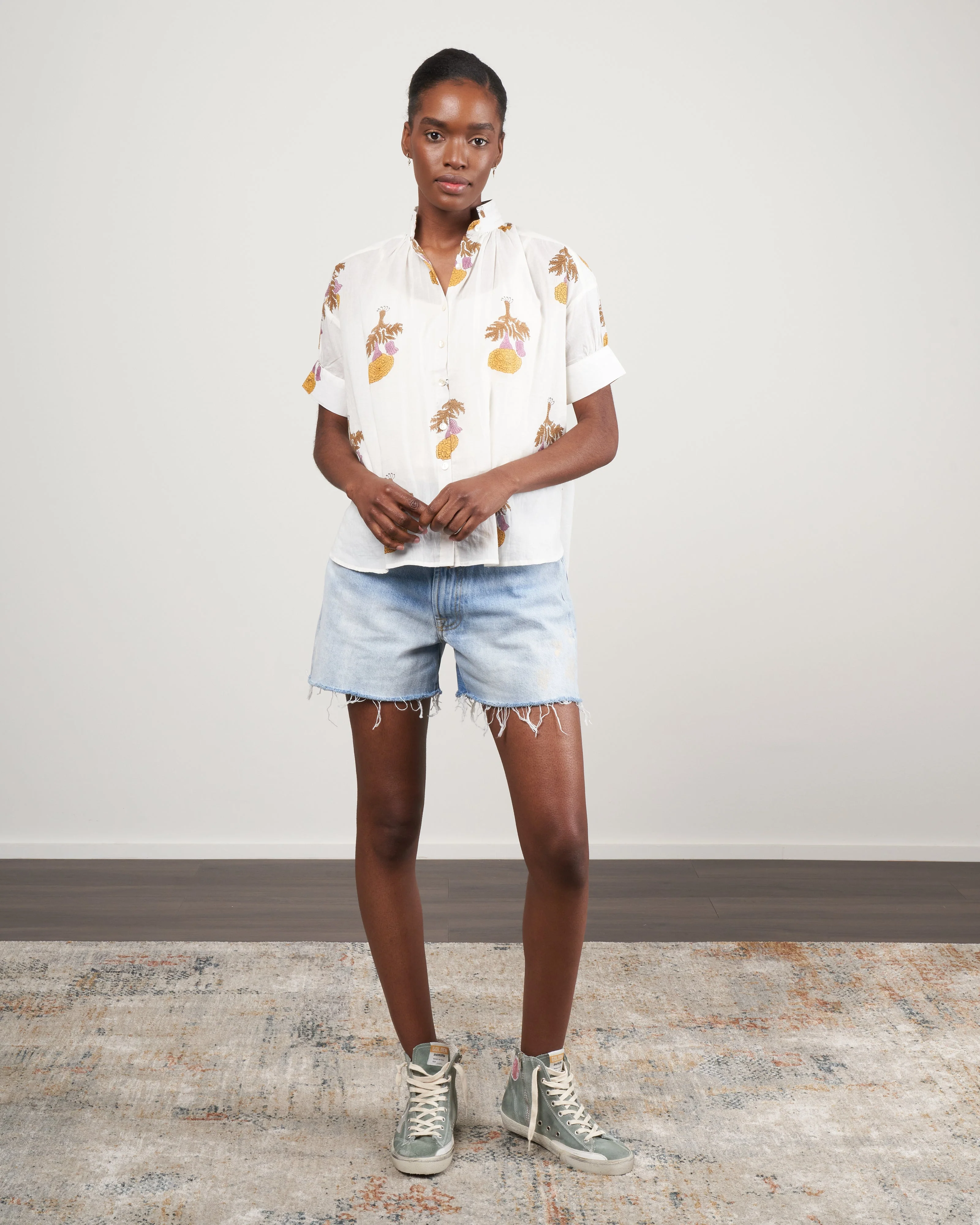 kitsey goldenrod shirt - white/yellow goldenrod - Image 2