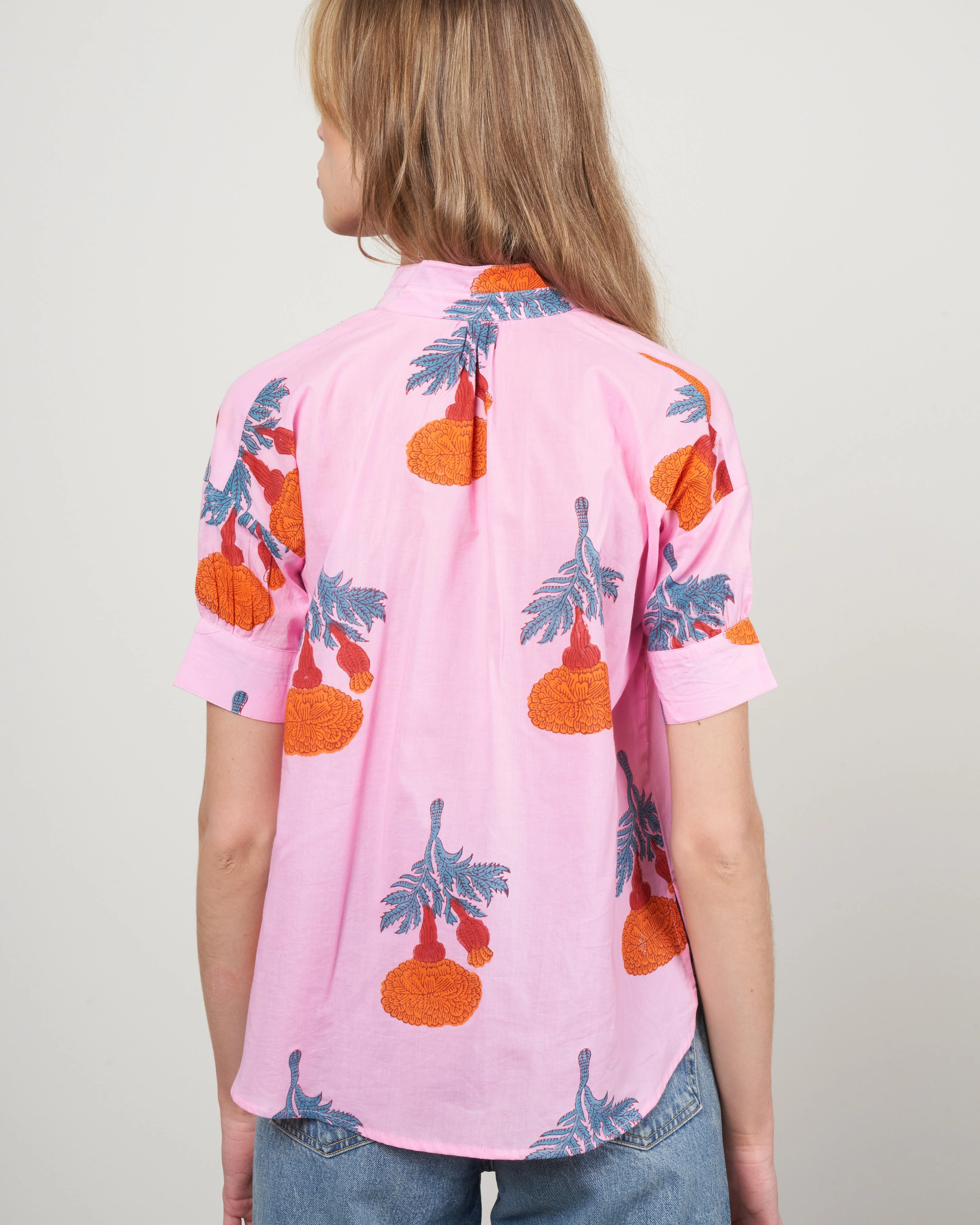 kitsey hibiscus shirt - pink hibiscus - Image 4