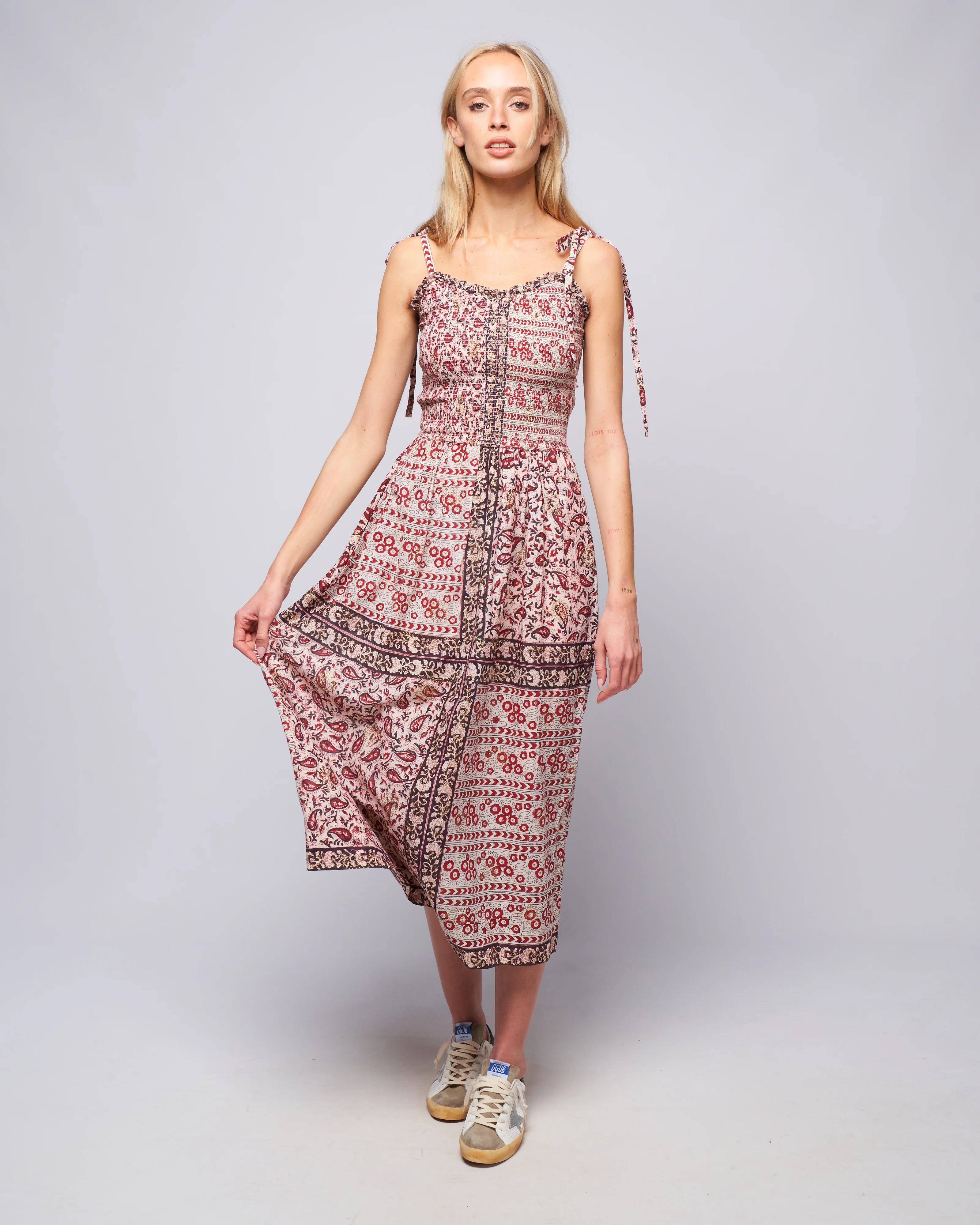 luna bandana dress - pink fiery - Image 2