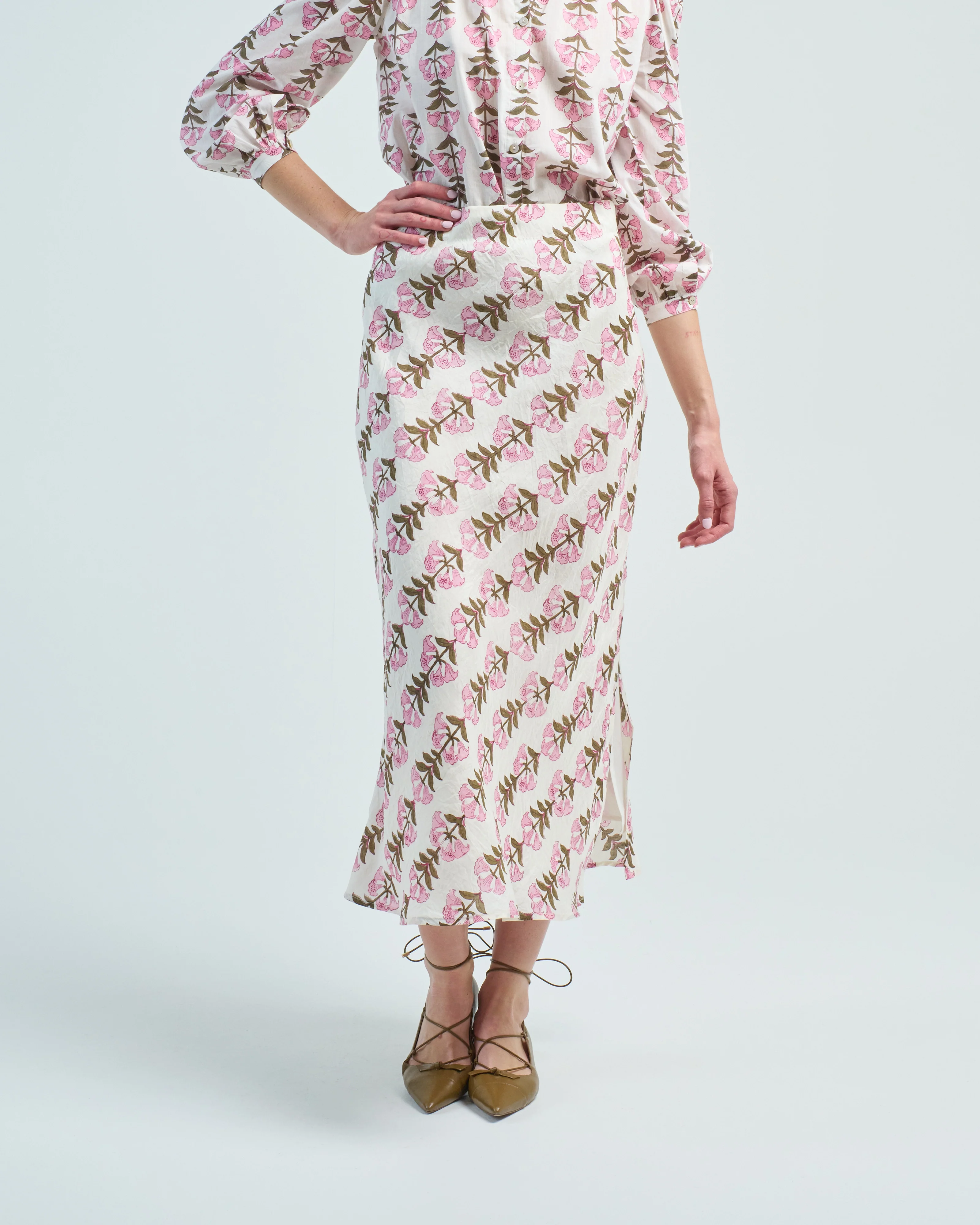 lyra trumpet lily silk skirt - Image 2