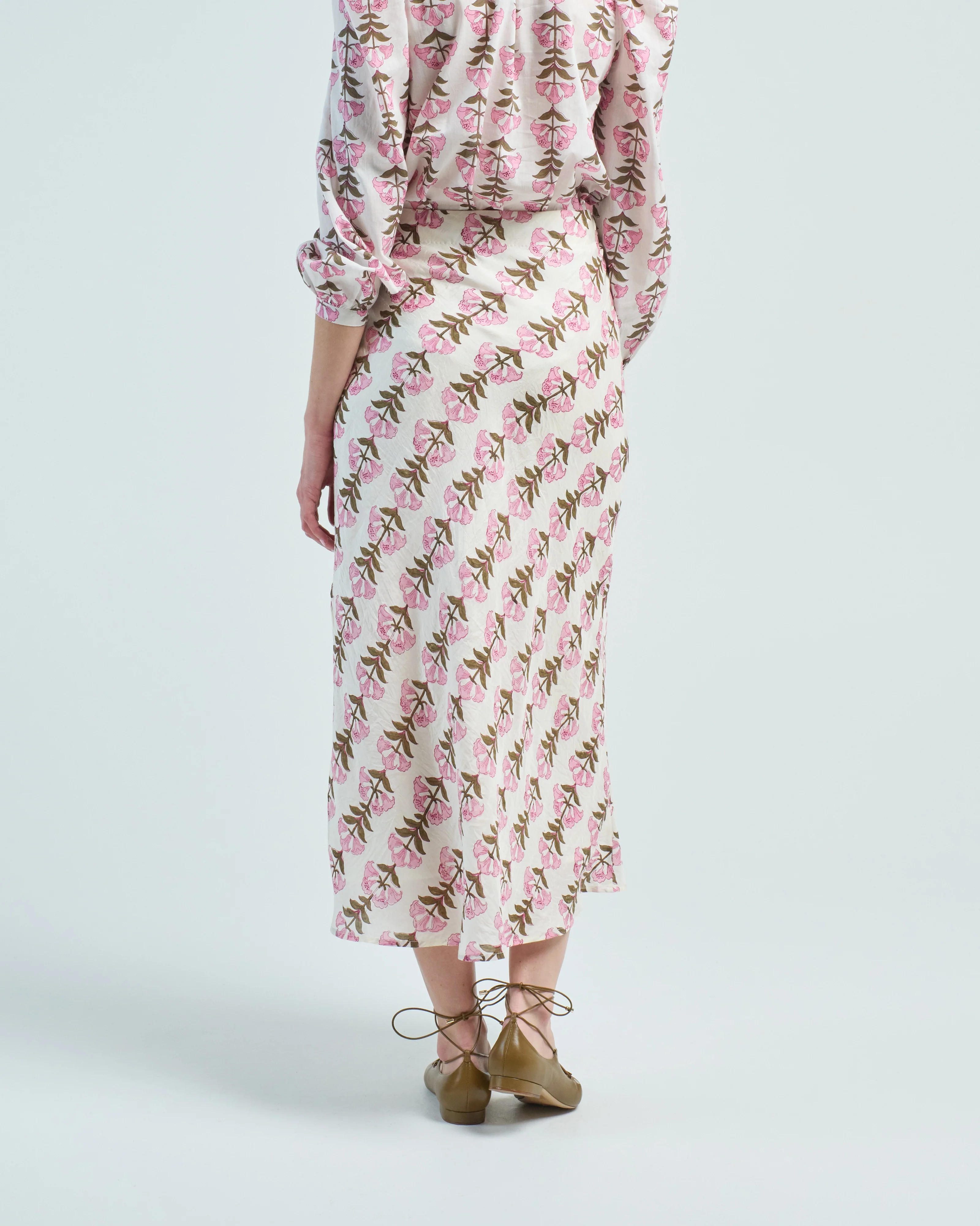 lyra trumpet lily silk skirt - Image 4