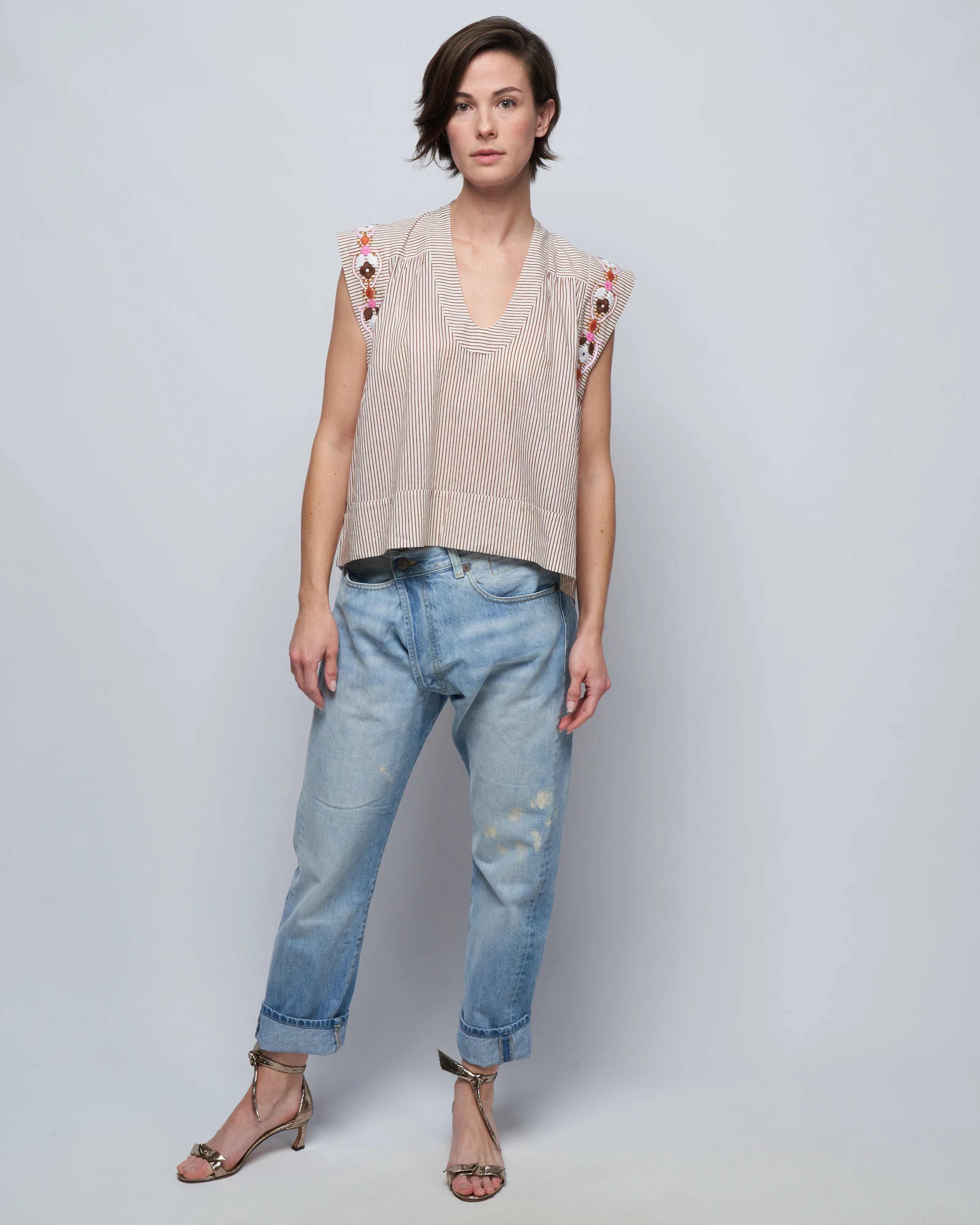 nehru daisy chain top - yellow sunbeam - Image 2
