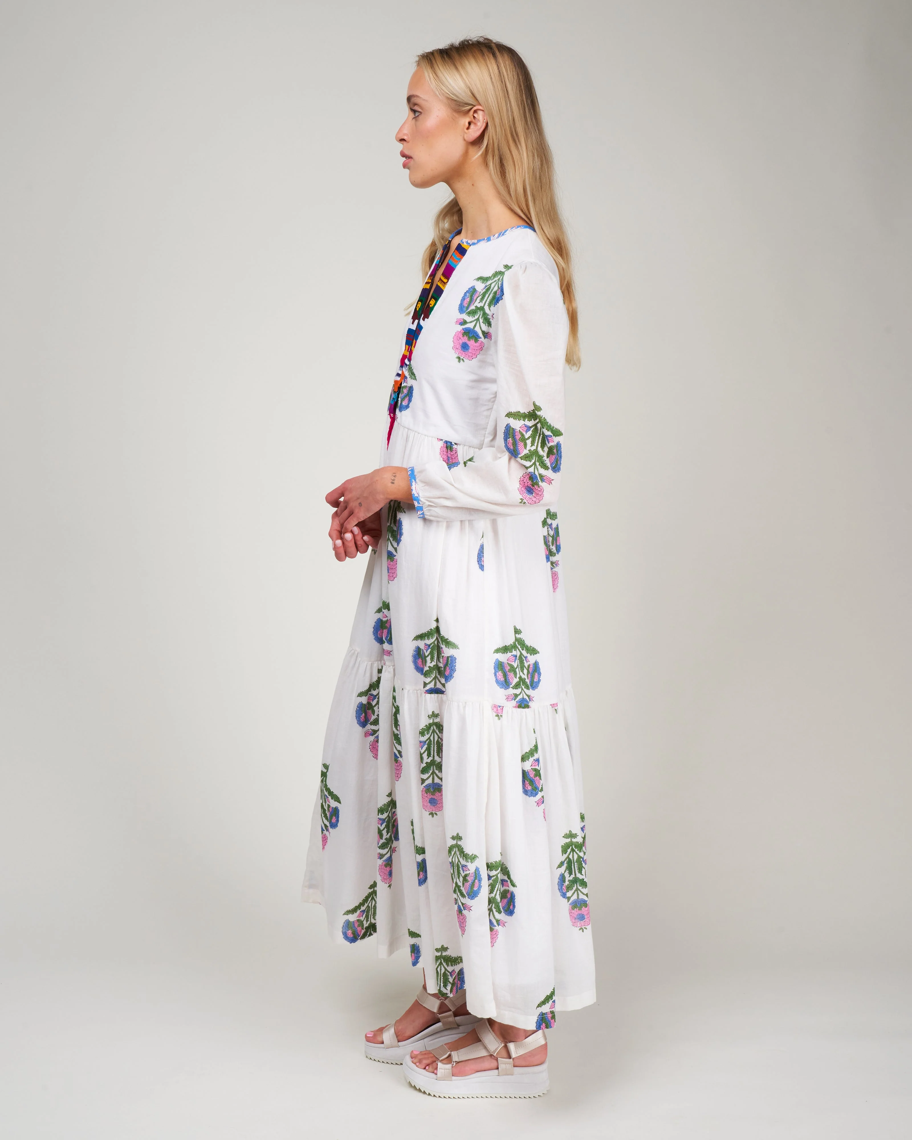 paradise oahu dress - white/multi oahu print - Image 2