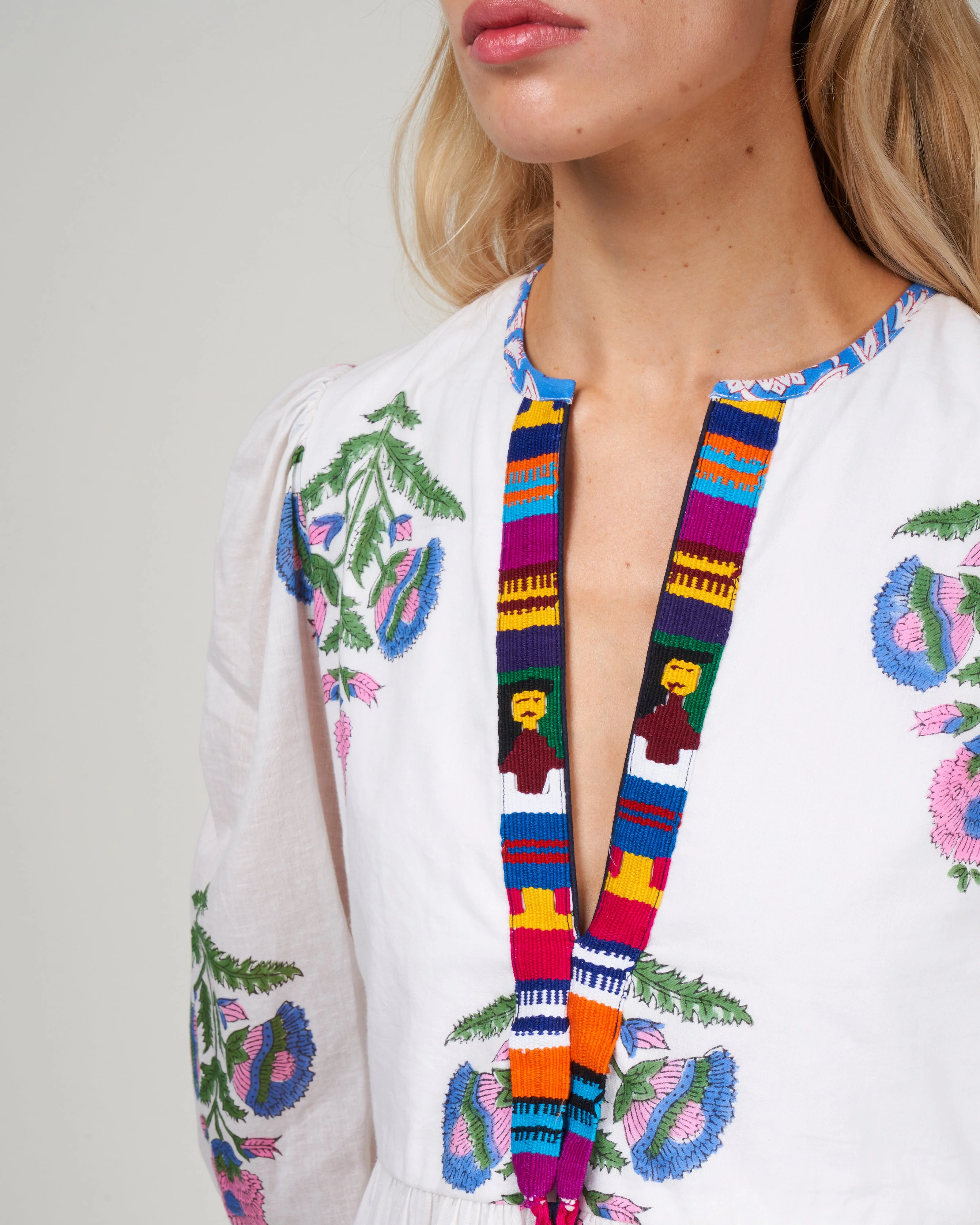 paradise oahu dress - white/multi oahu print - Image 4