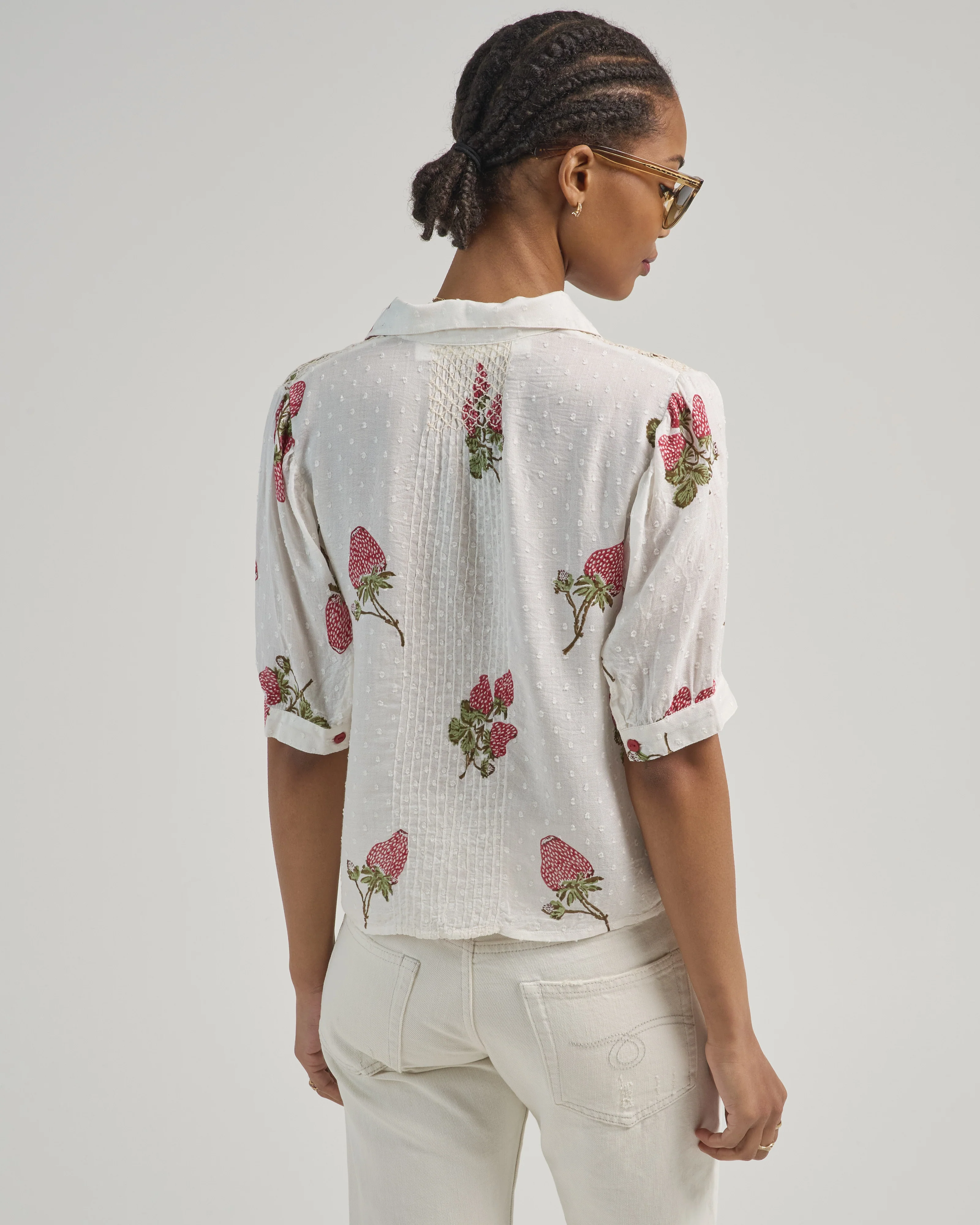 peyton strawberry dot shirt - Image 4