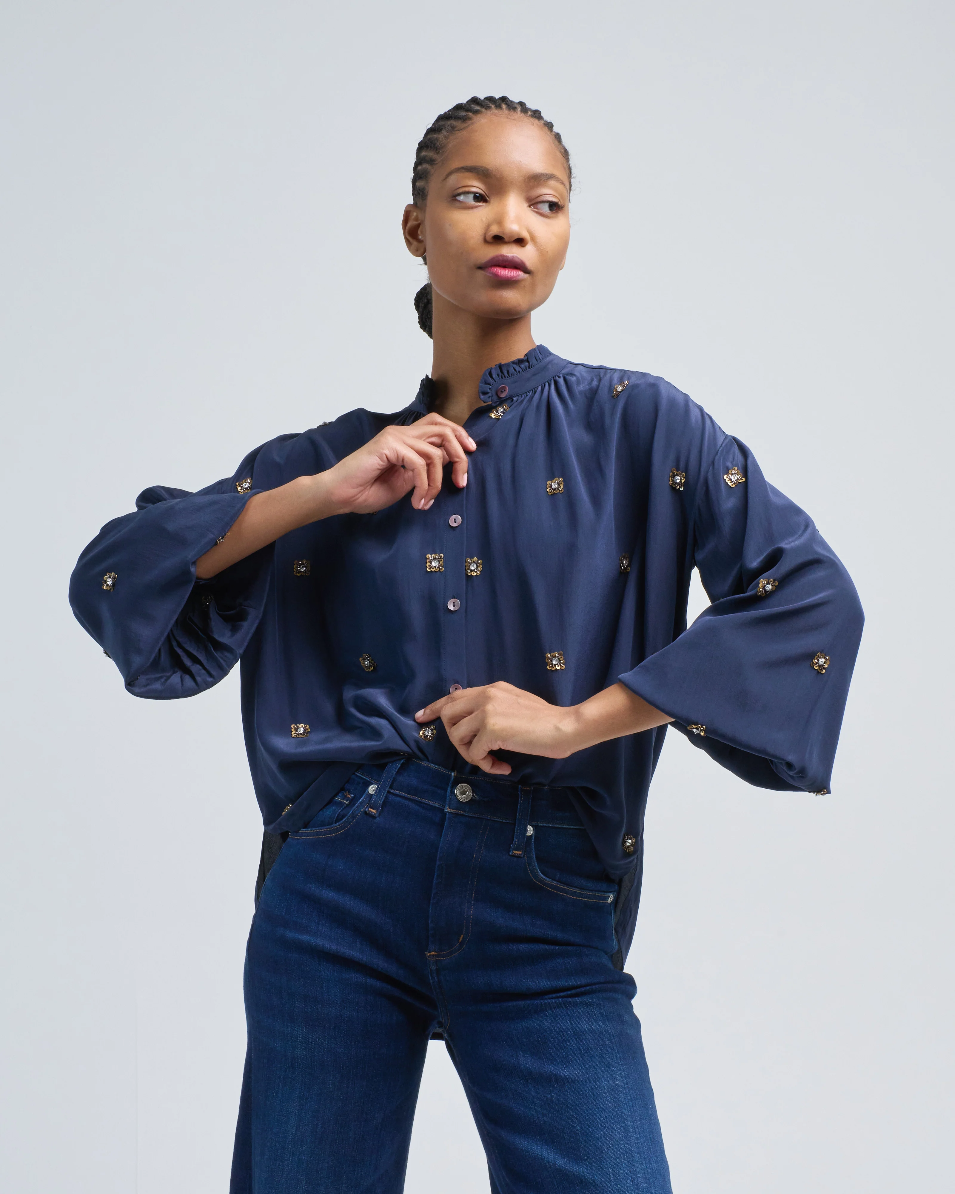 poet casino night blouse - Image 3