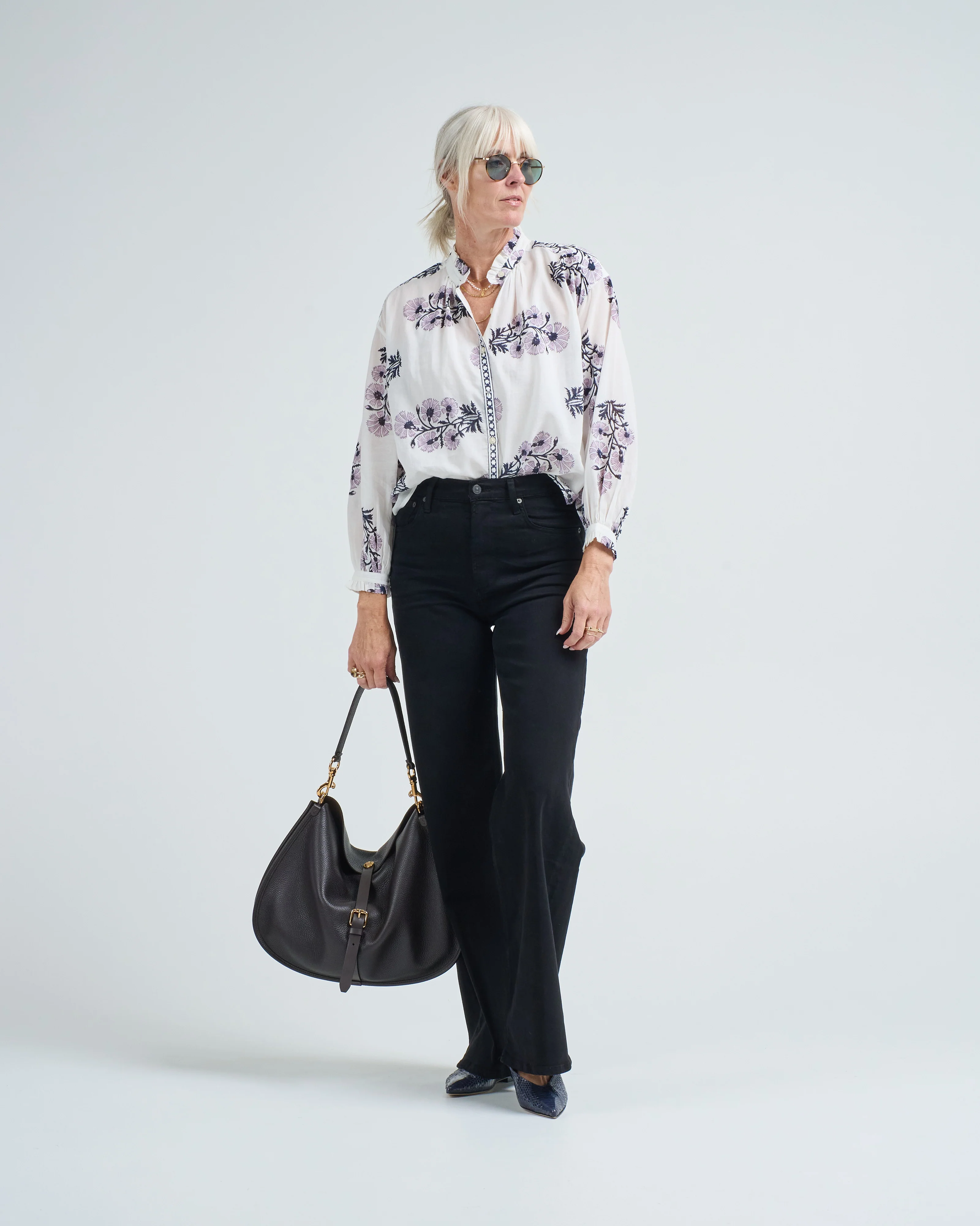 poet heron flower shirt