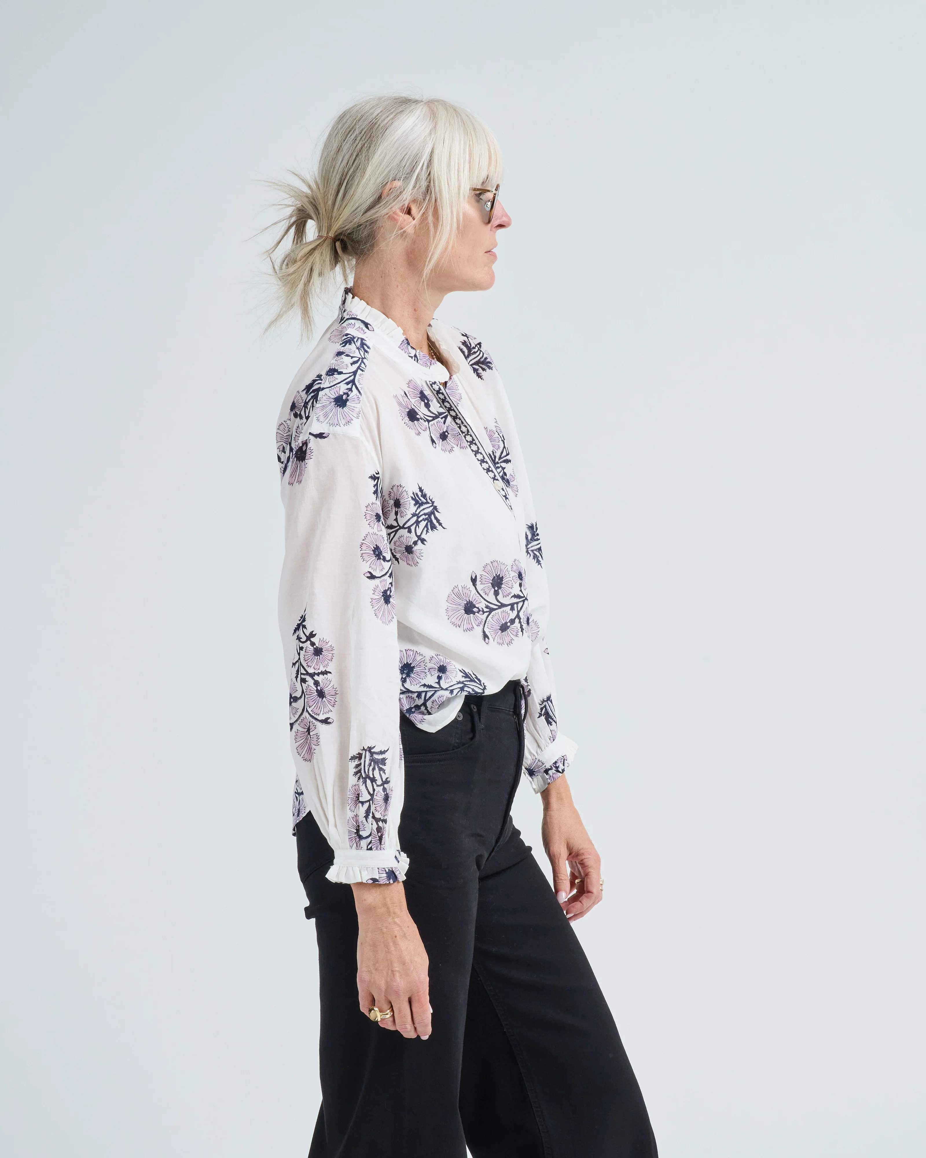 poet heron flower shirt - Image 3