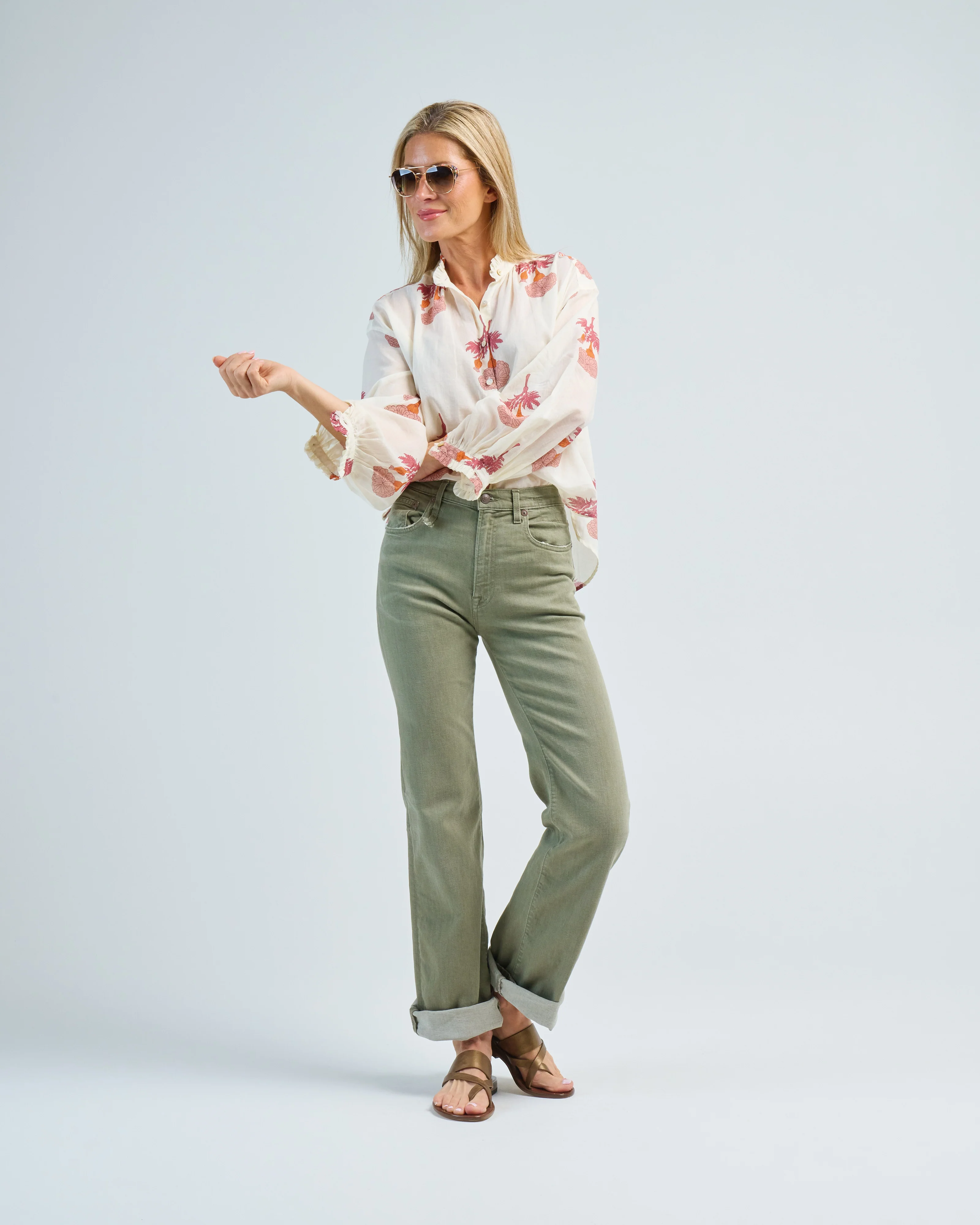 poet tea rose blouse - Image 2