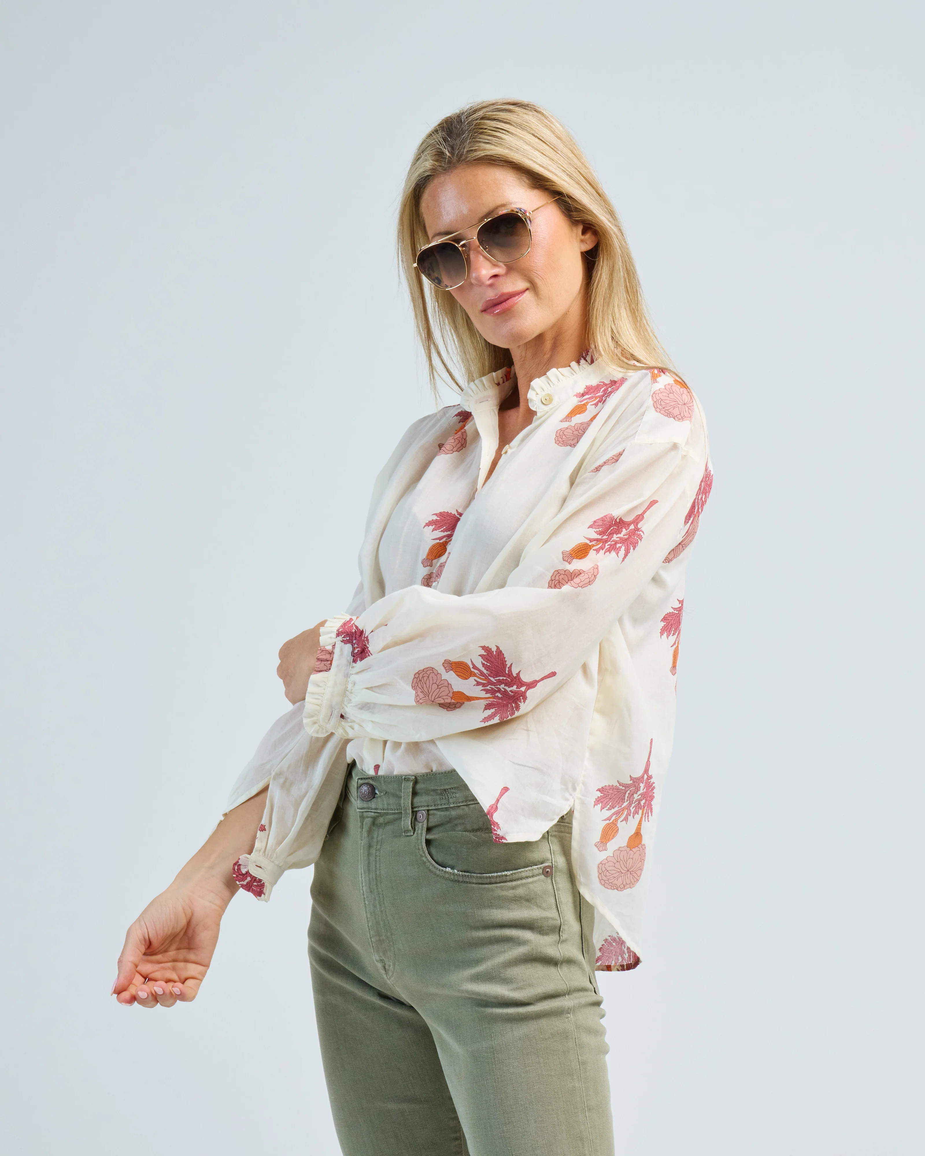 poet tea rose blouse - Image 3