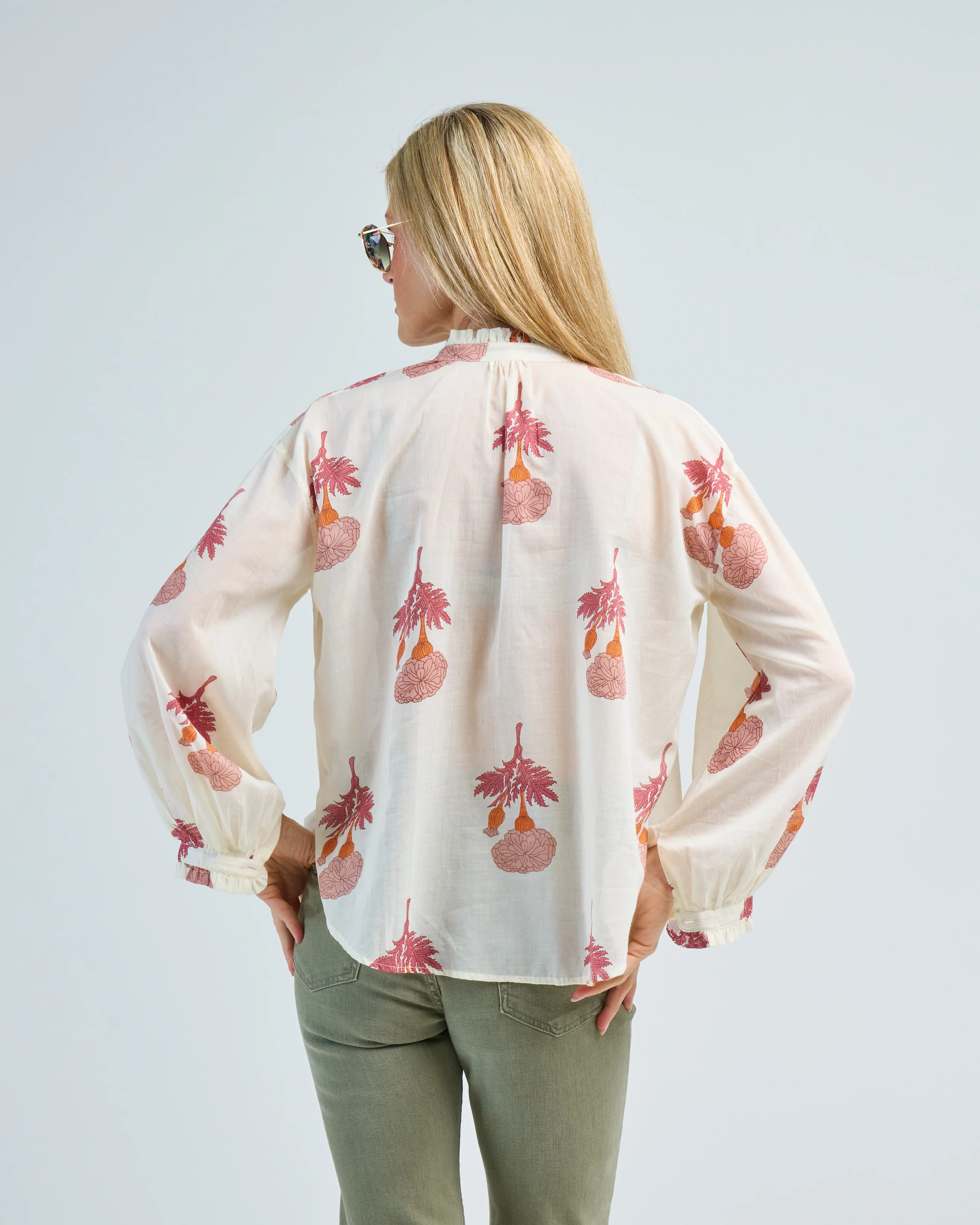 poet tea rose blouse - Image 4