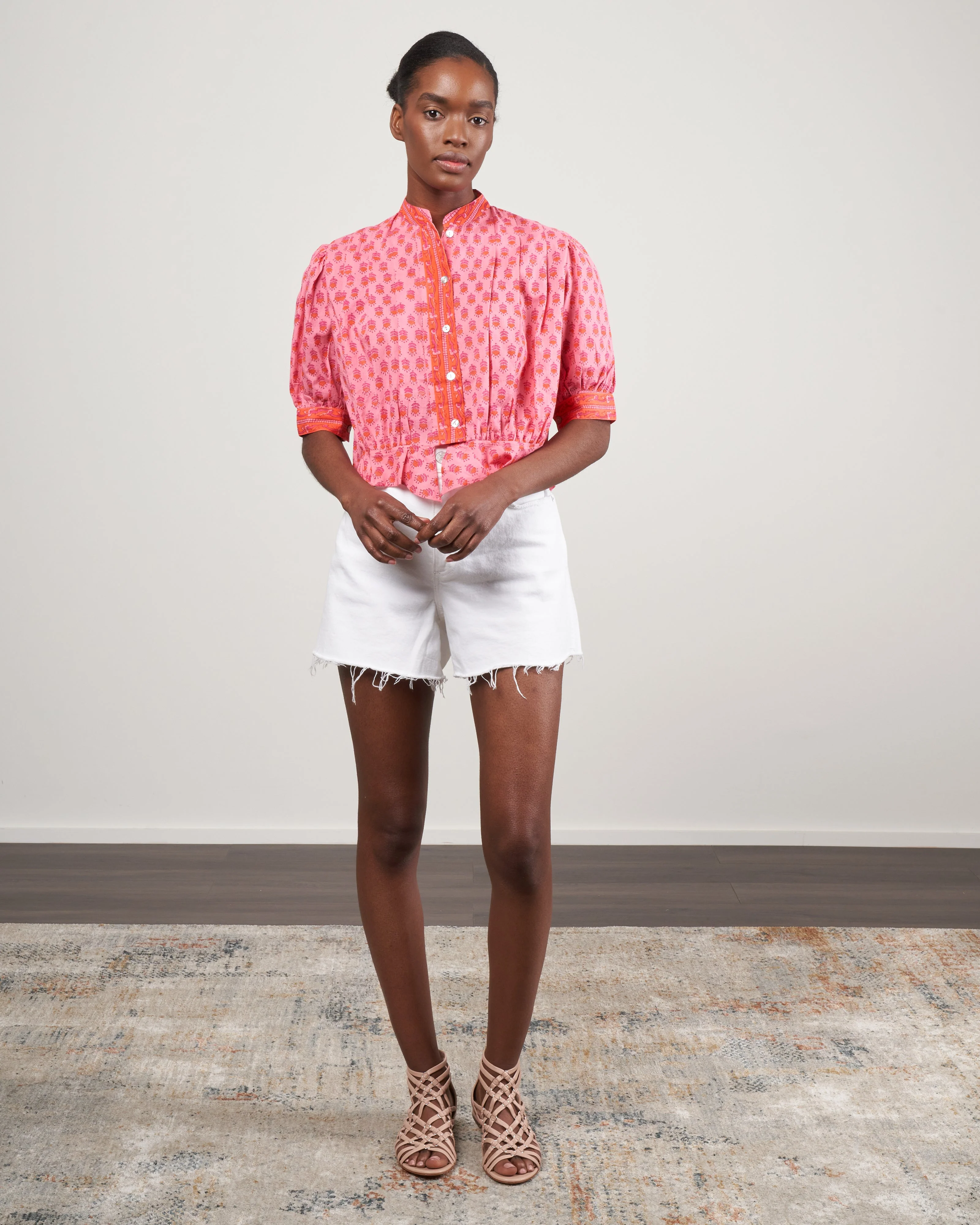 rhiannon quince blouse - pink quince - Image 2