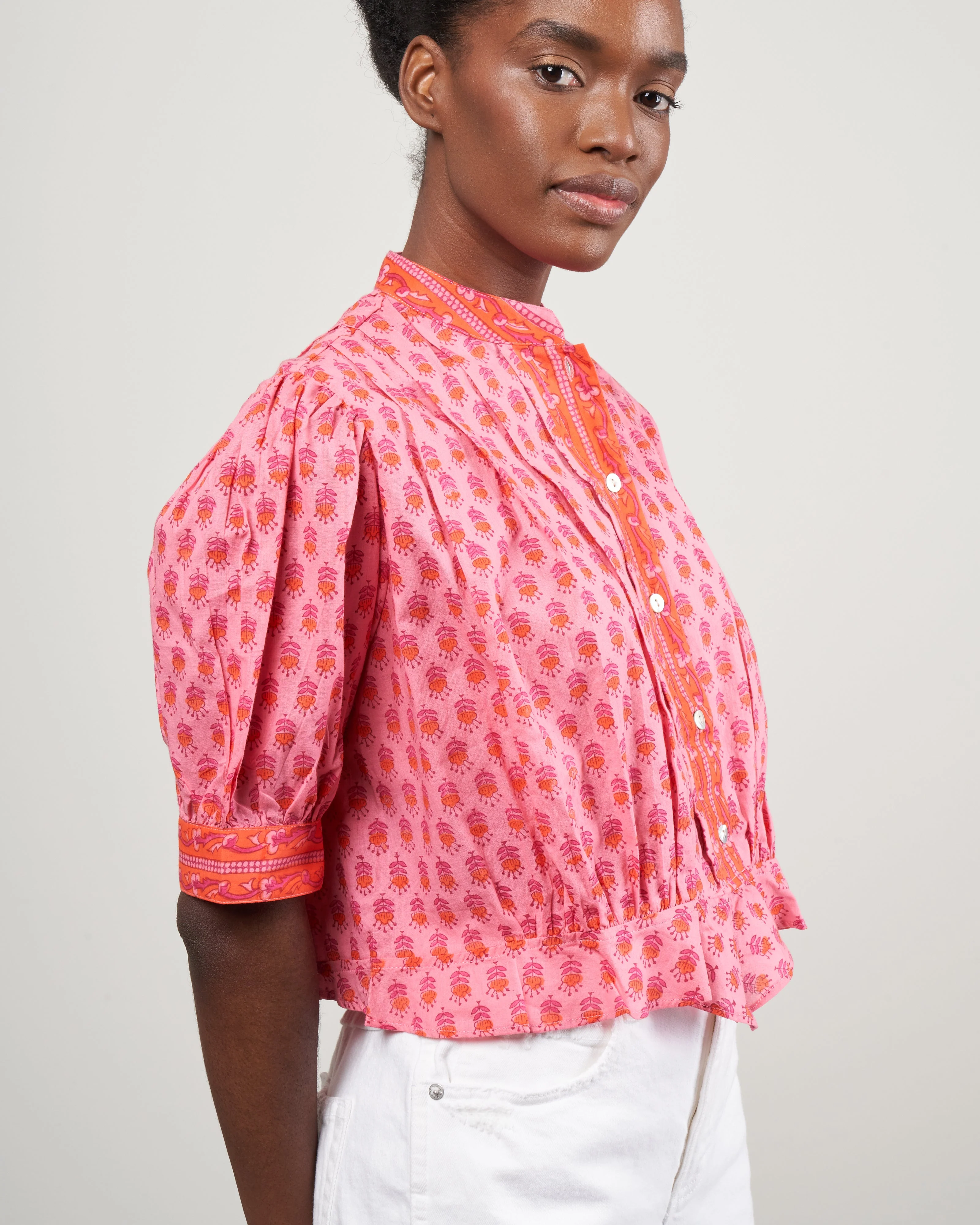 rhiannon quince blouse - pink quince - Image 3