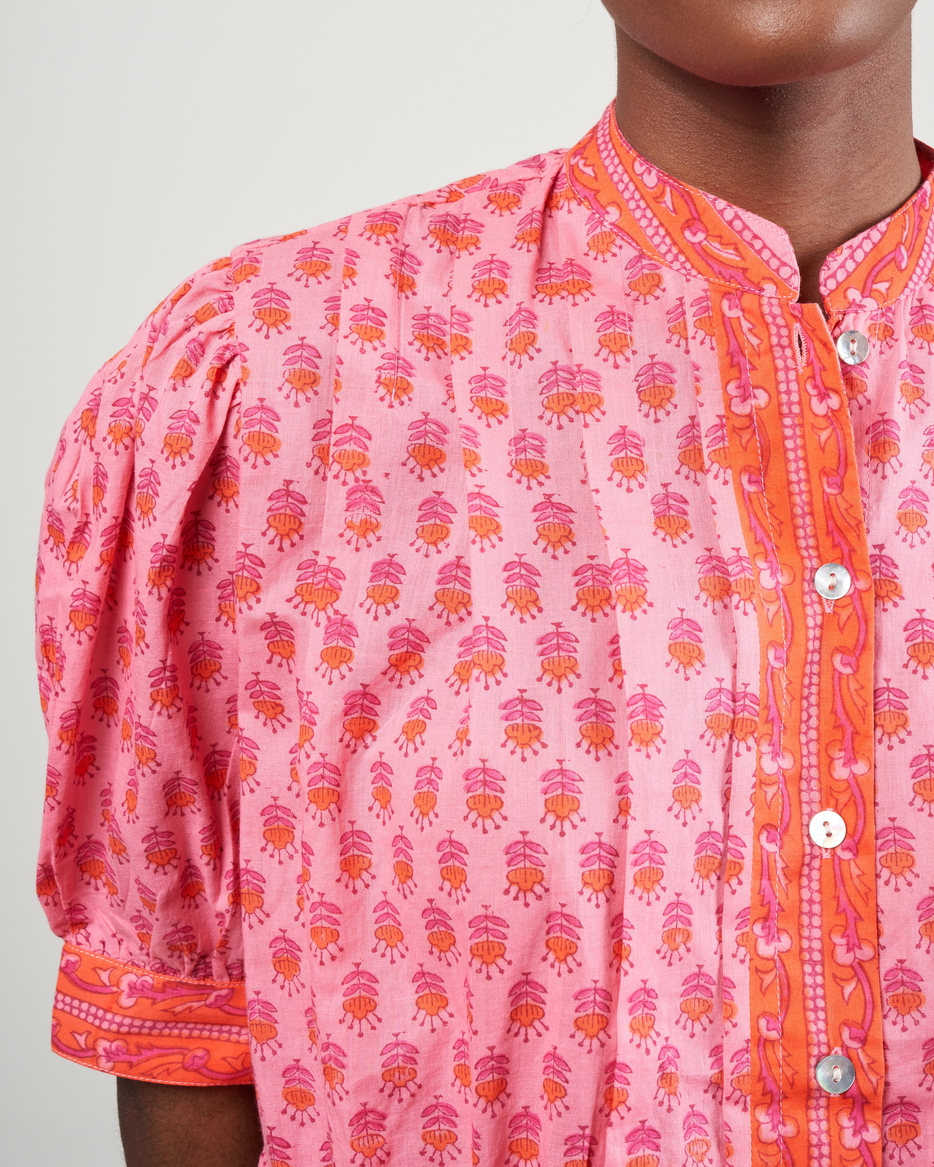 rhiannon quince blouse - pink quince - Image 4