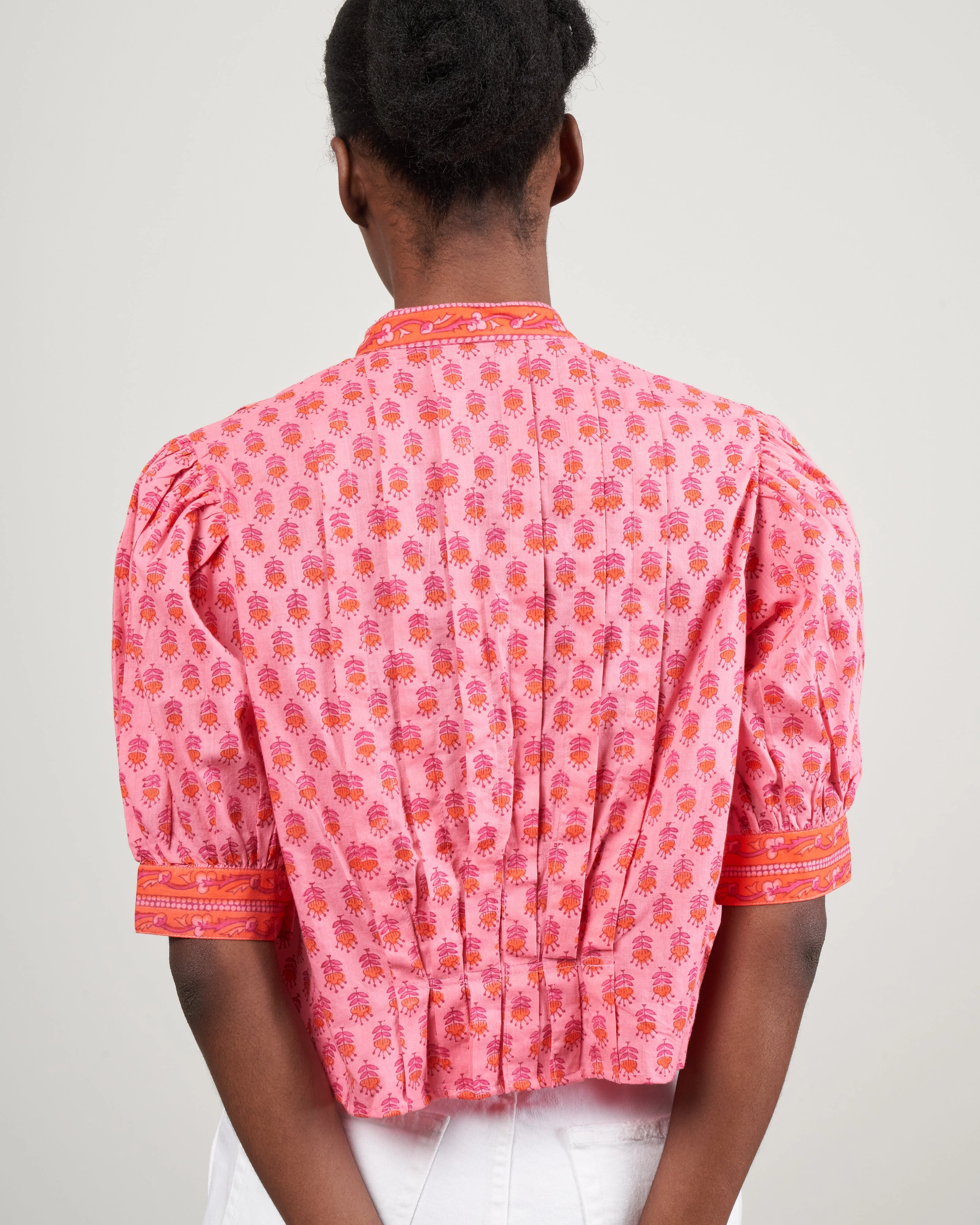 rhiannon quince blouse - pink quince - Image 5