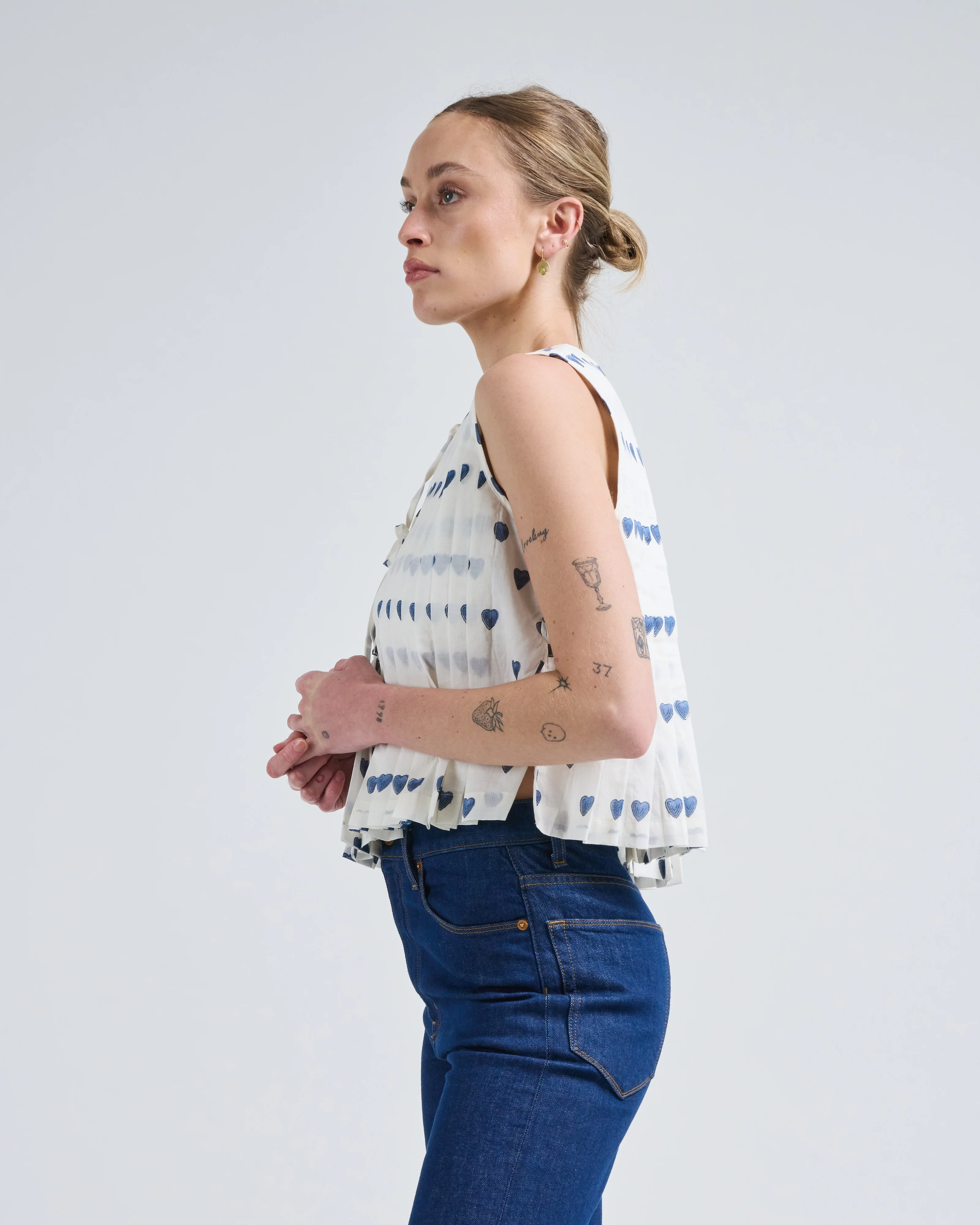 rhoe indigo heart top - Image 3