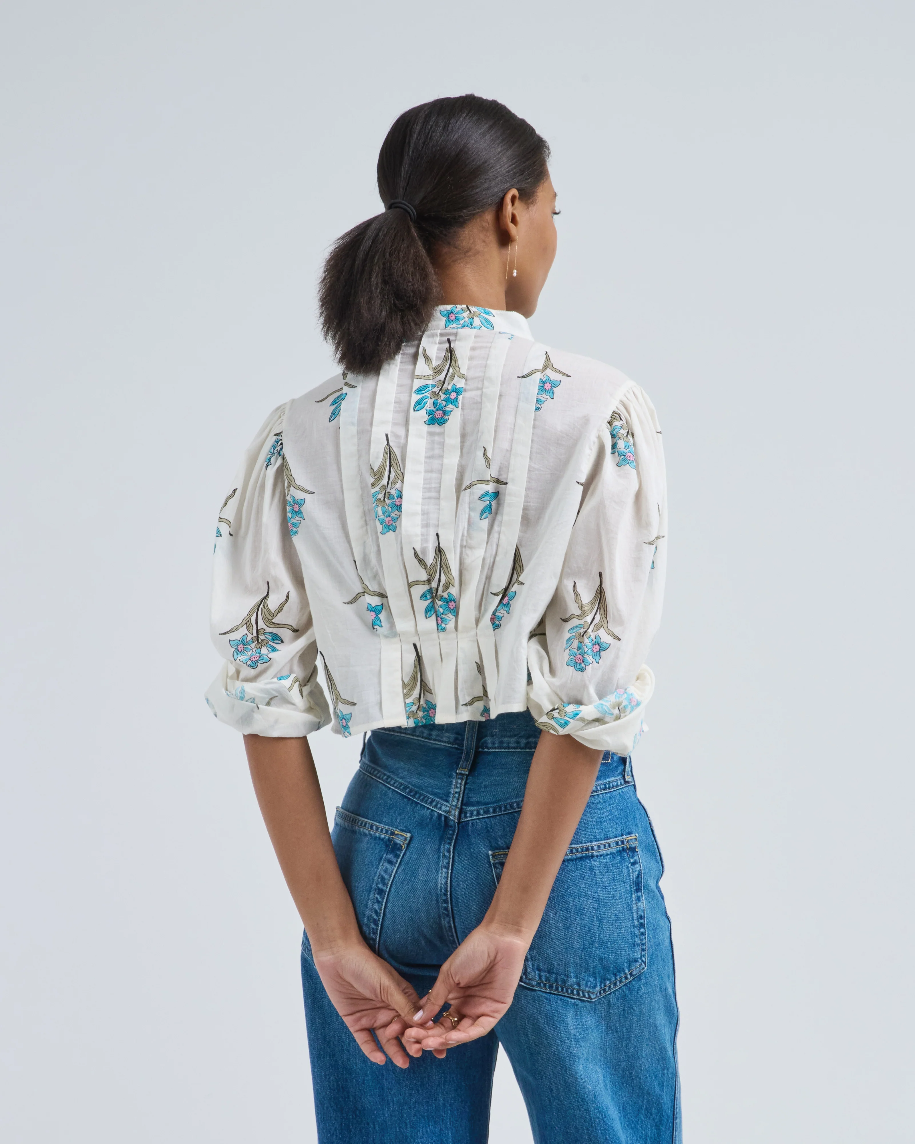 ryland sky mist flower shirt - Image 4