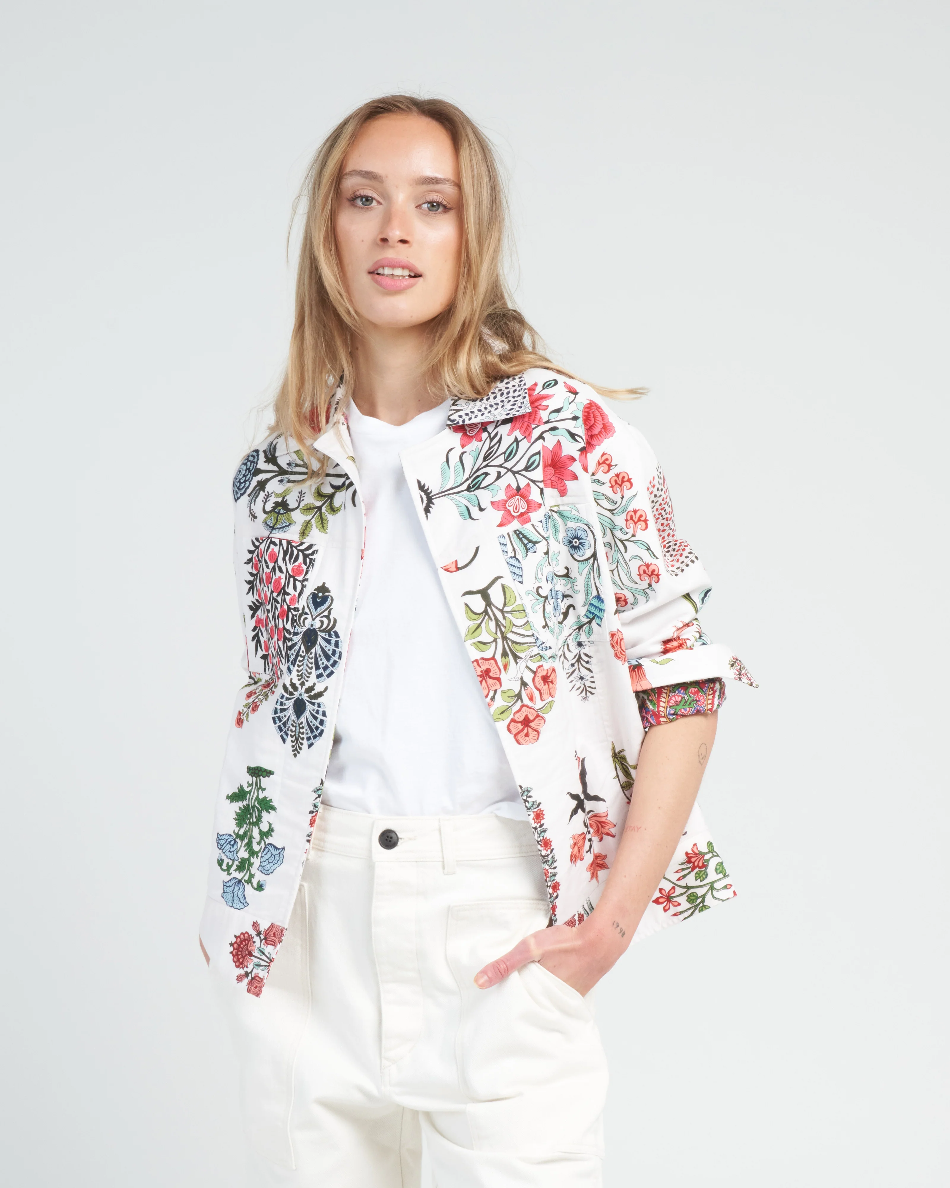 seba flower show jacket - multi rainforest