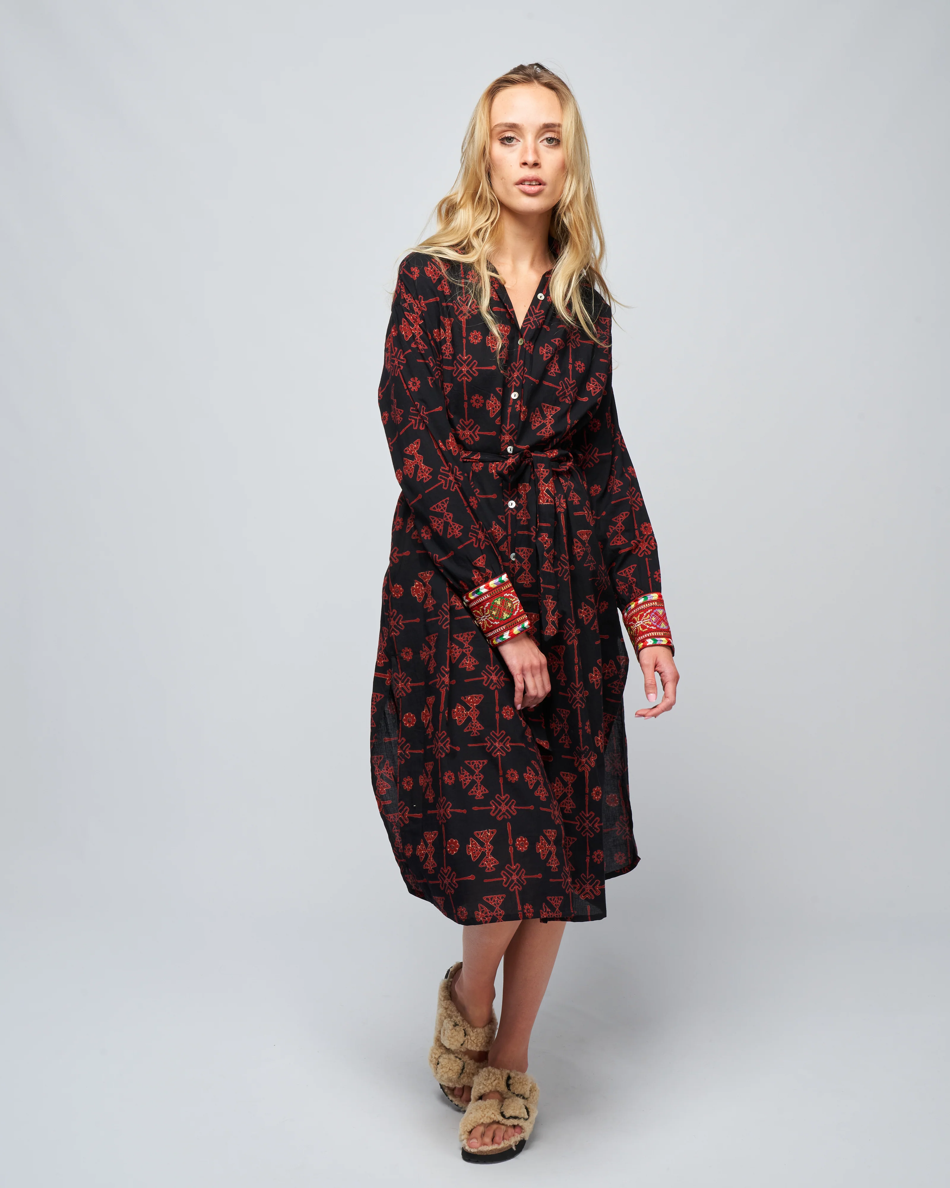 shawna lamu dress - black lamu - Image 2