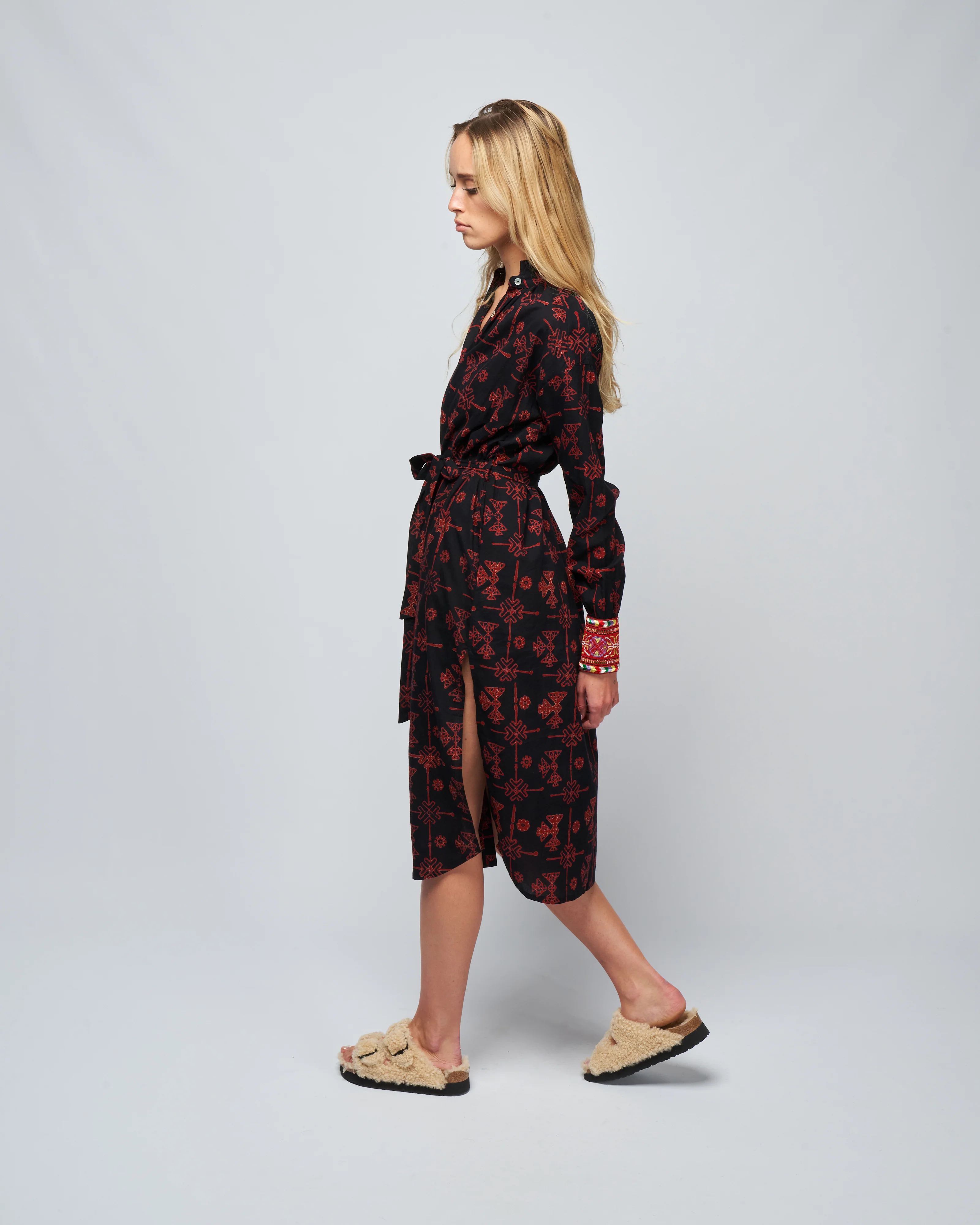 shawna lamu dress - black lamu - Image 3