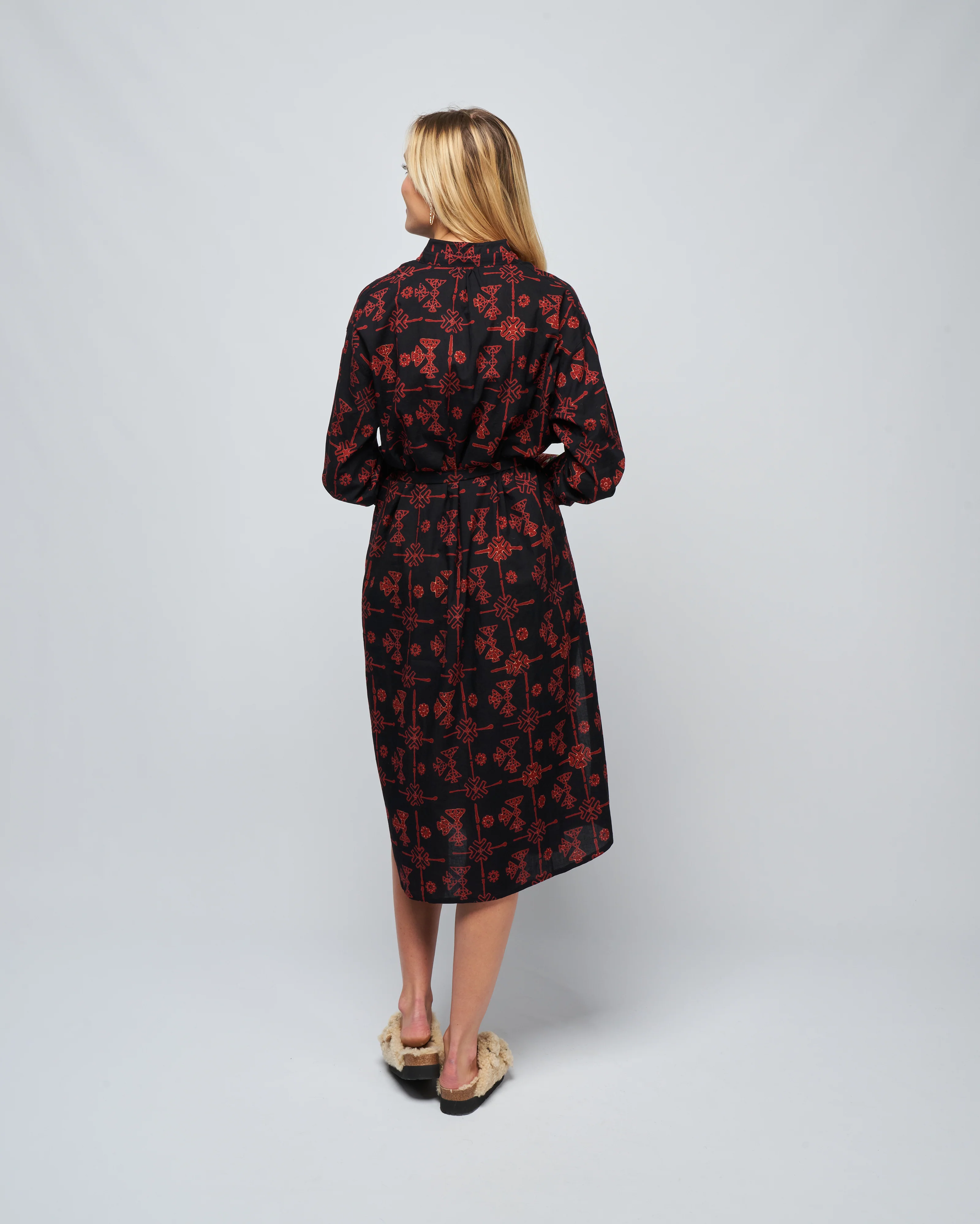 shawna lamu dress - black lamu - Image 4