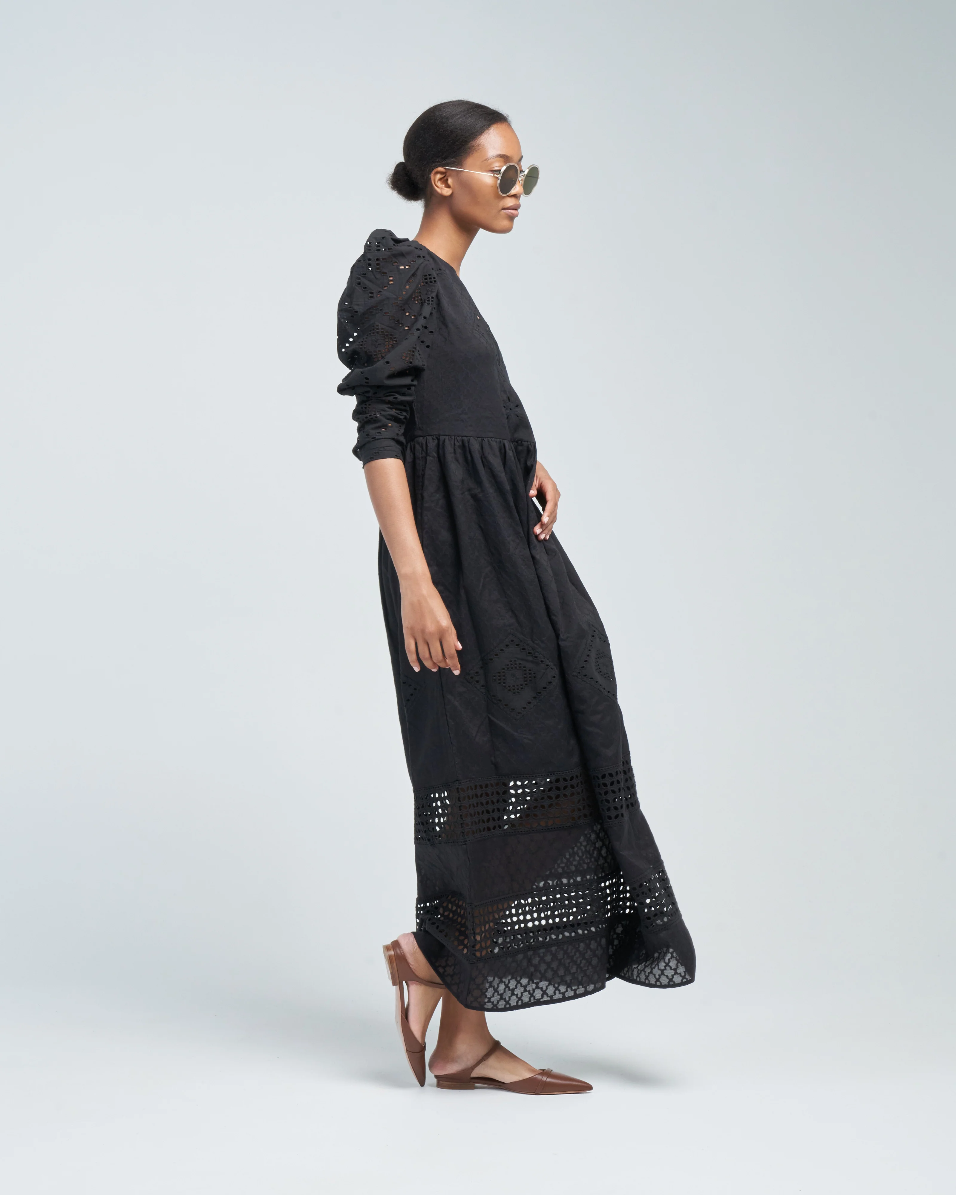 winifred black eyelet dress - Image 3