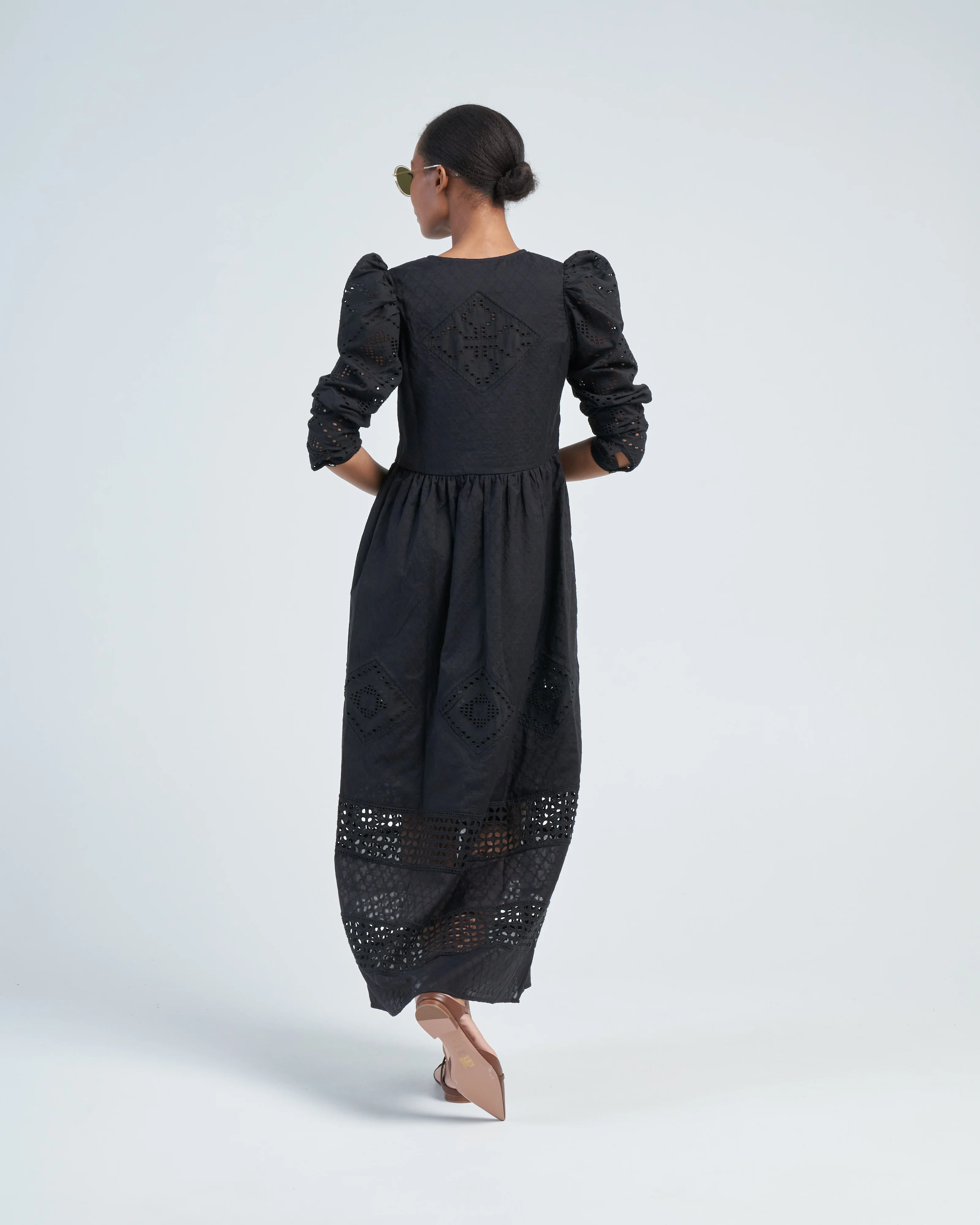 winifred black eyelet dress - Image 4