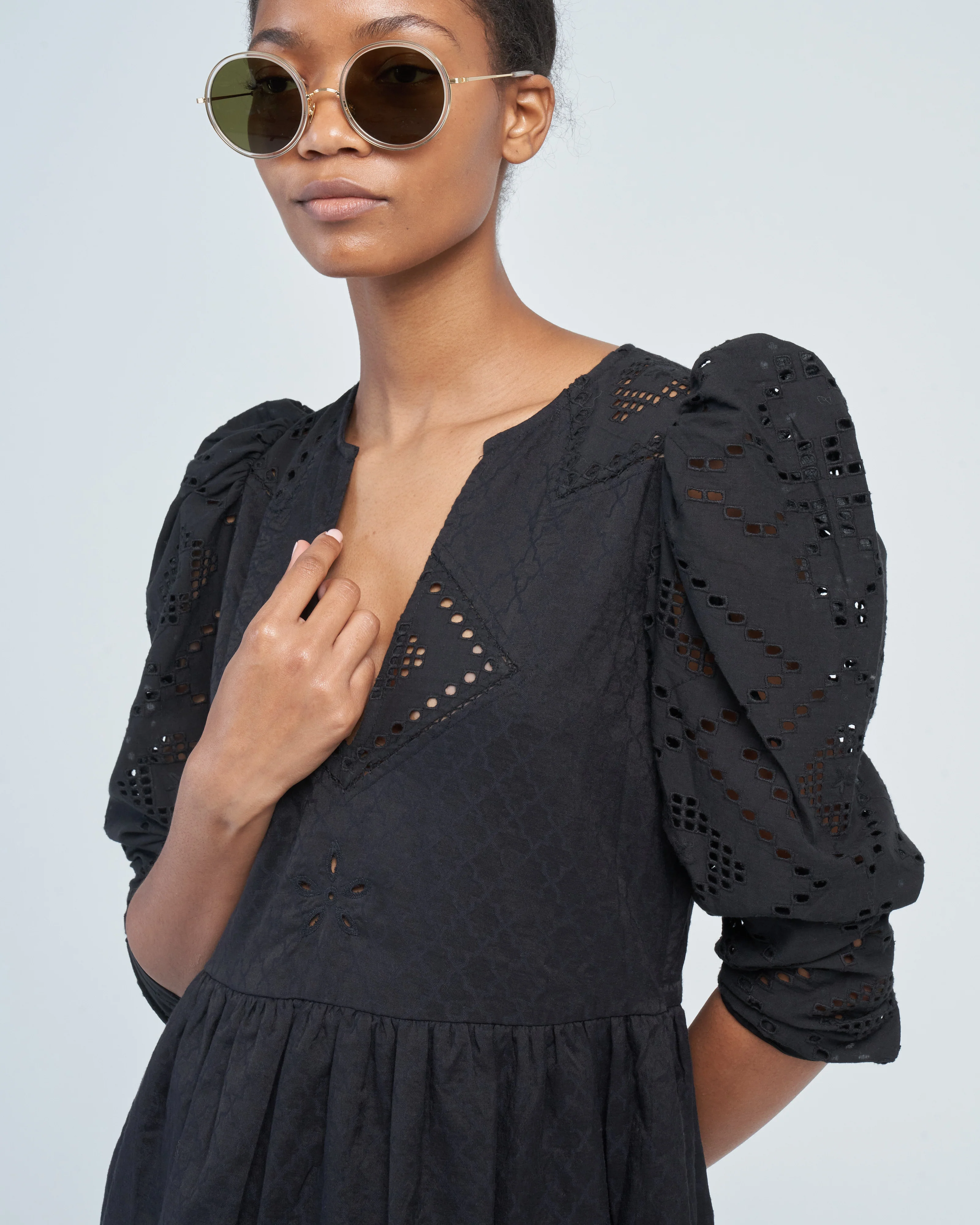 winifred black eyelet dress - Image 5