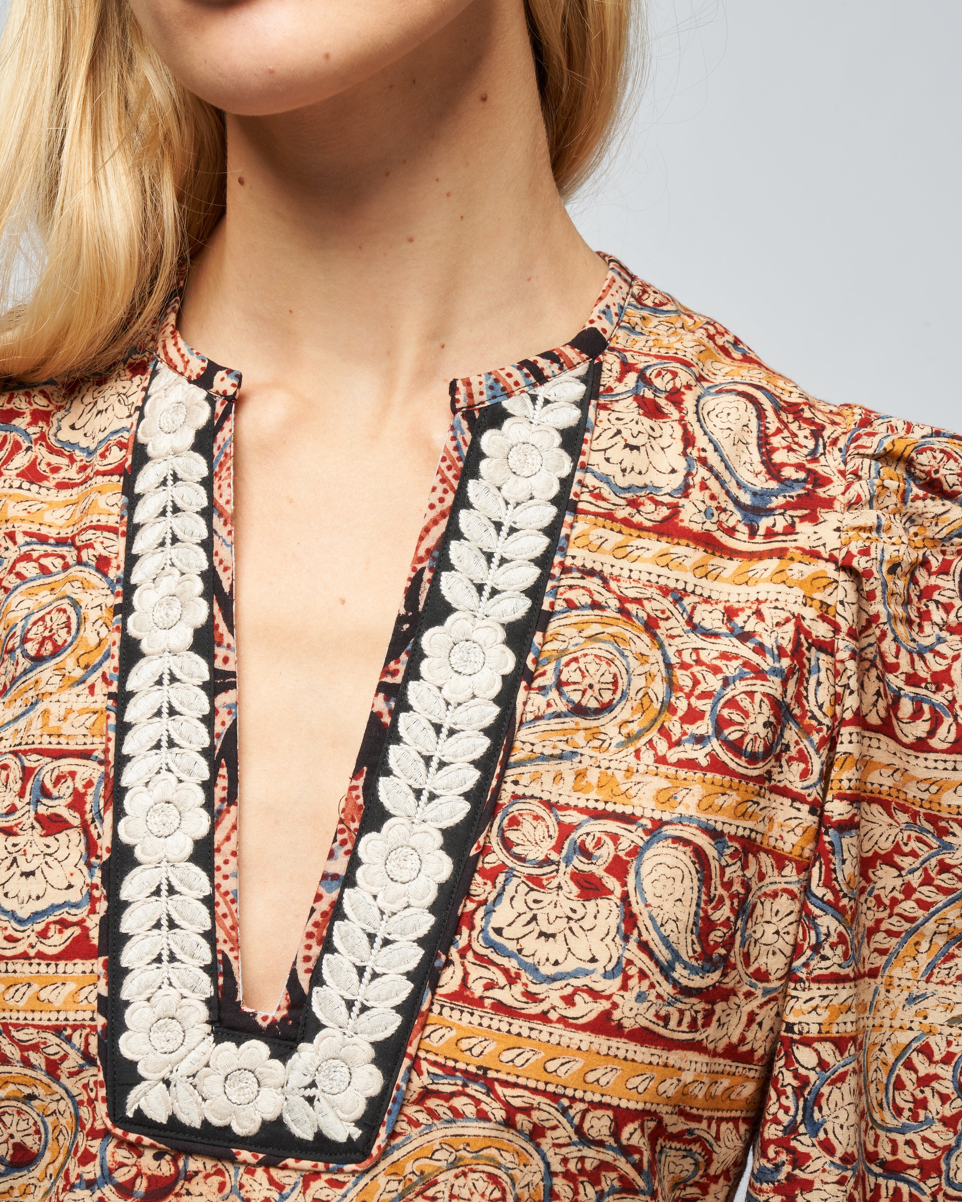 winifred pasha paisley dress - red pasha - Image 5