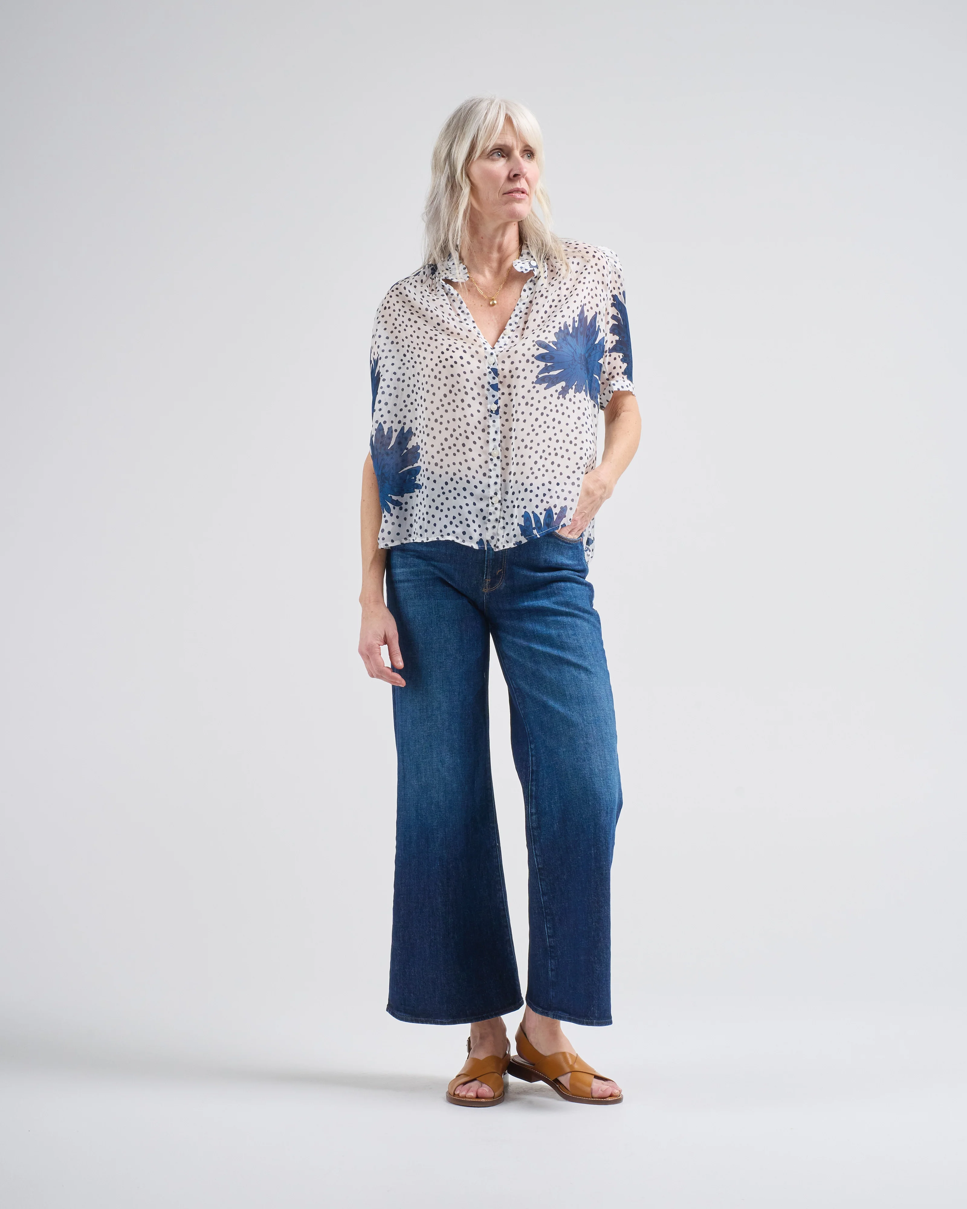 winn indigo dahlia shirt - Image 2