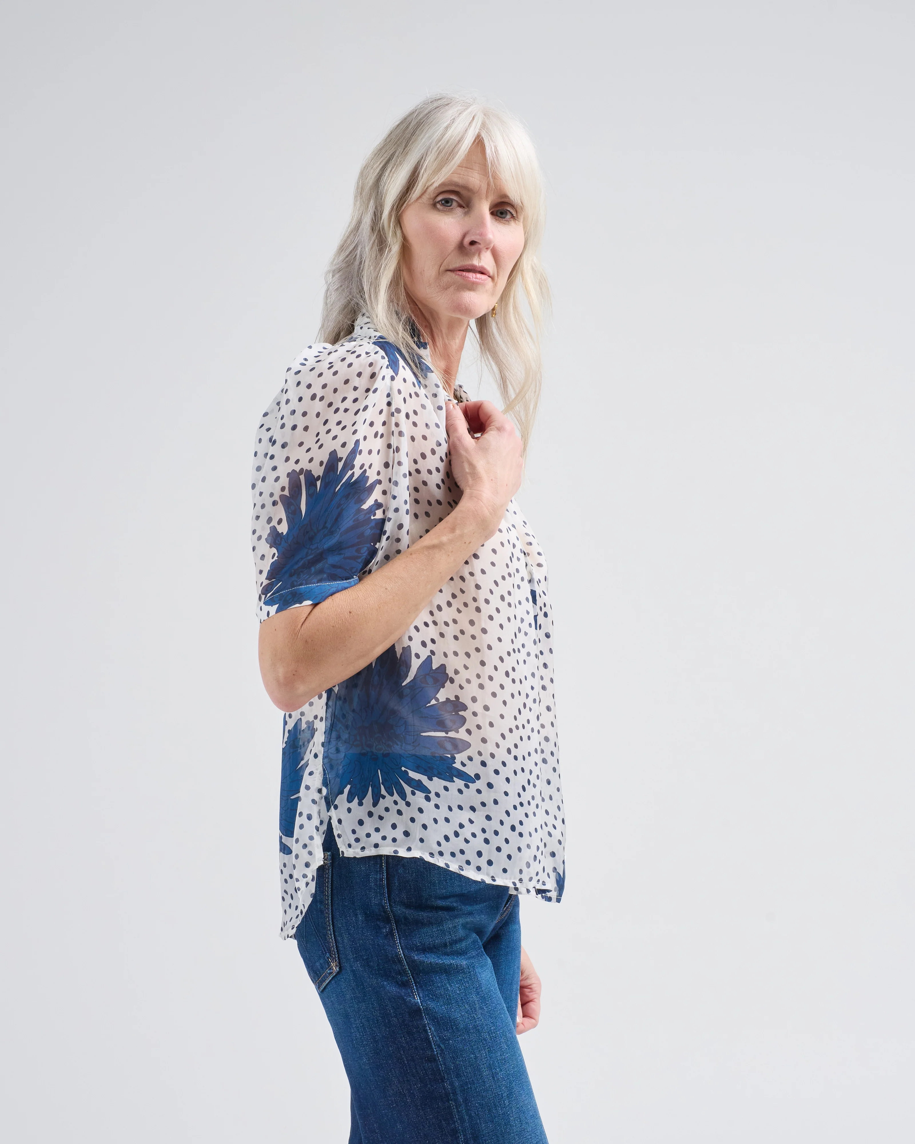 winn indigo dahlia shirt - Image 3