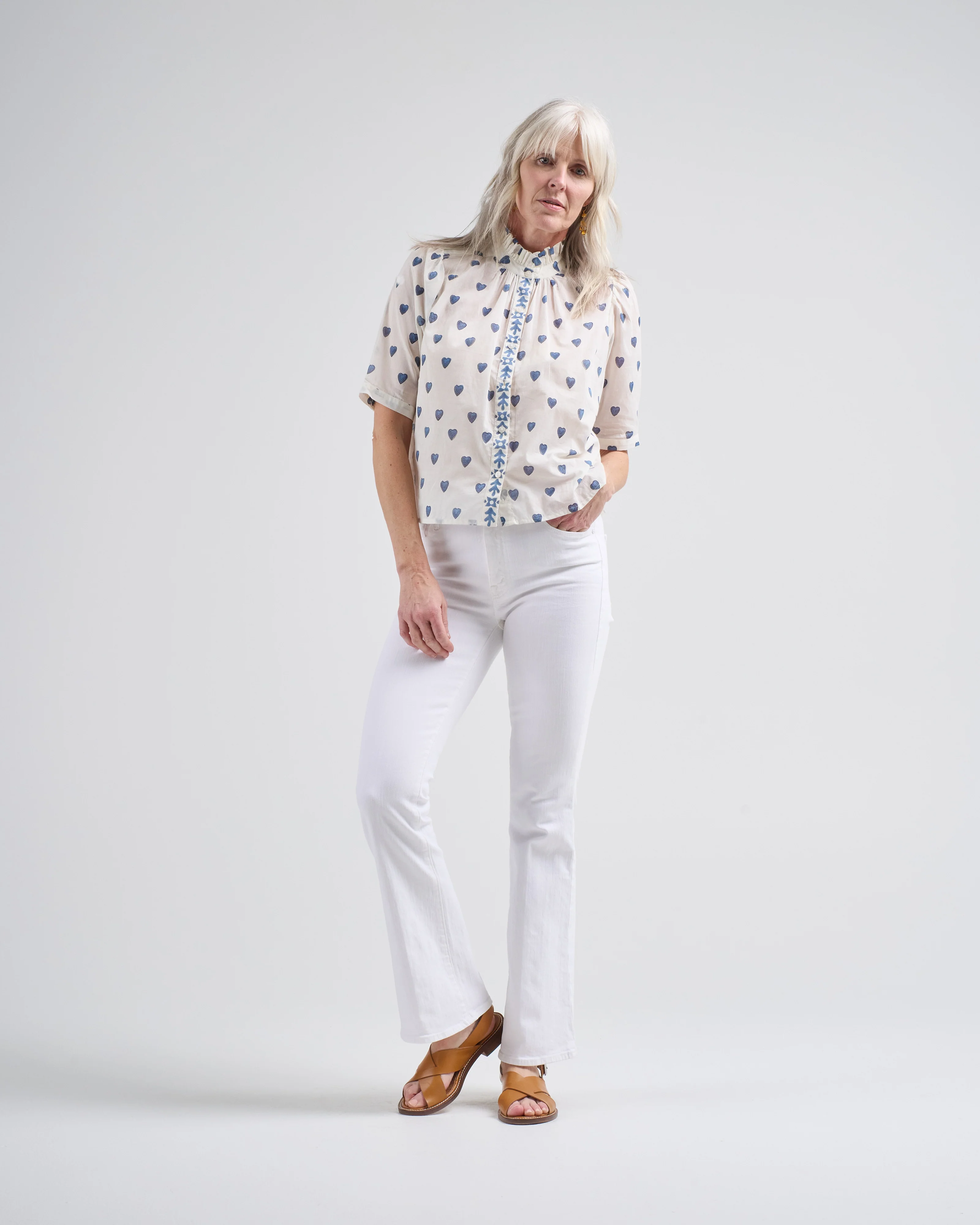 winn indigo heart shirt - Image 2