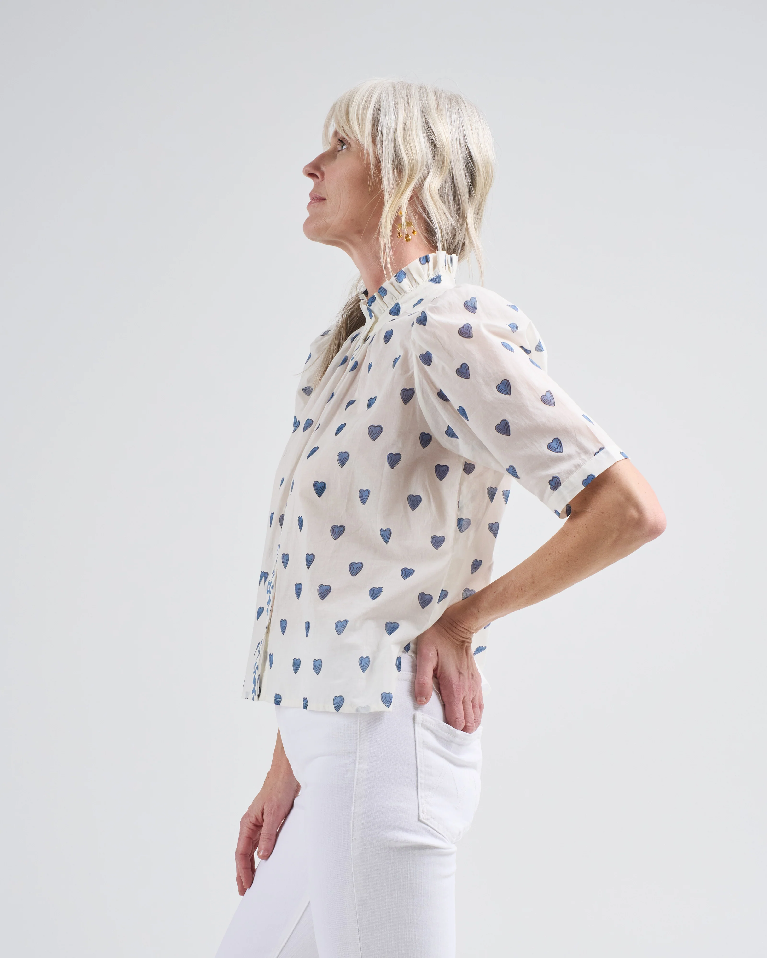 winn indigo heart shirt - Image 4