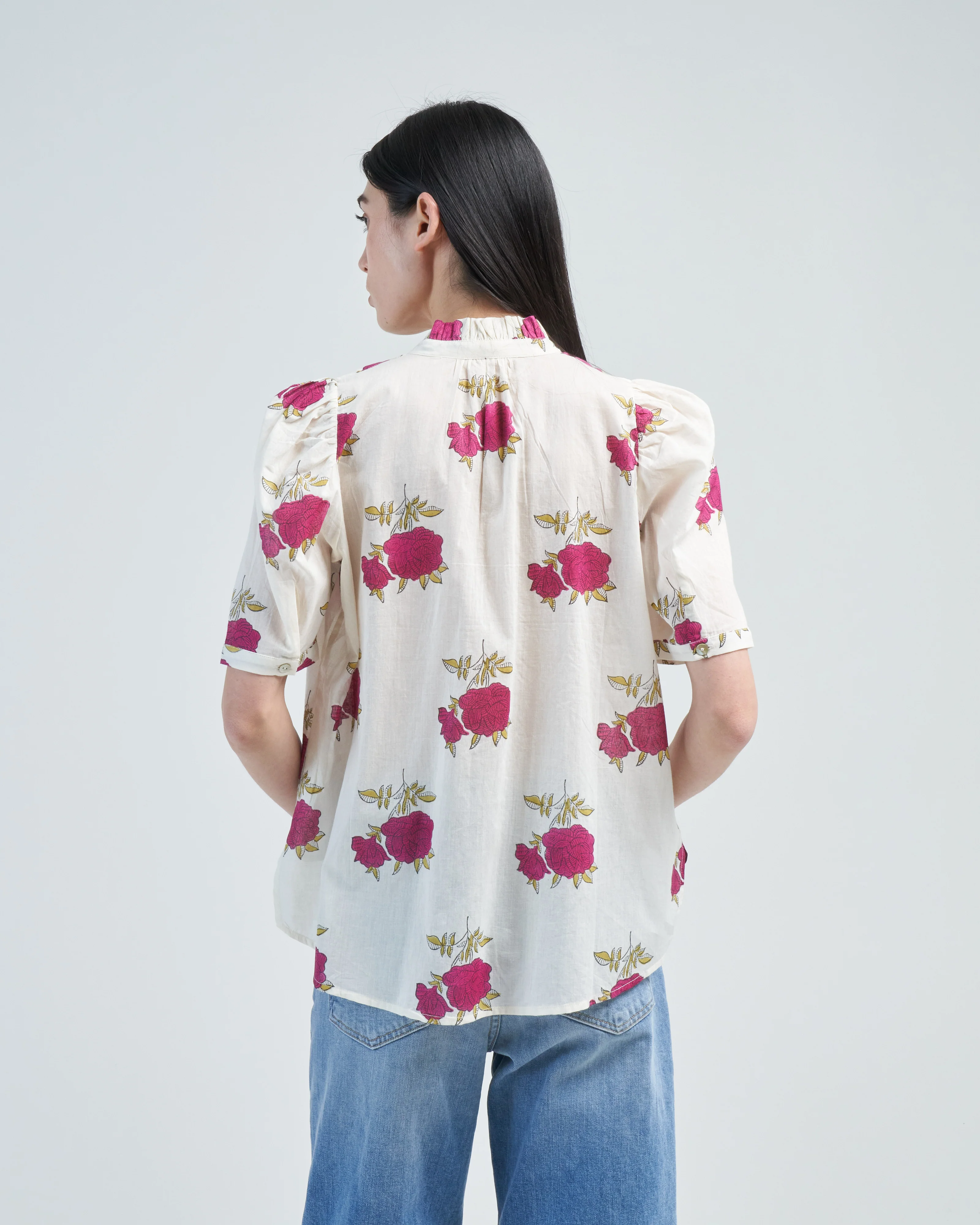 winnie cerise rosette shirt - Image 4