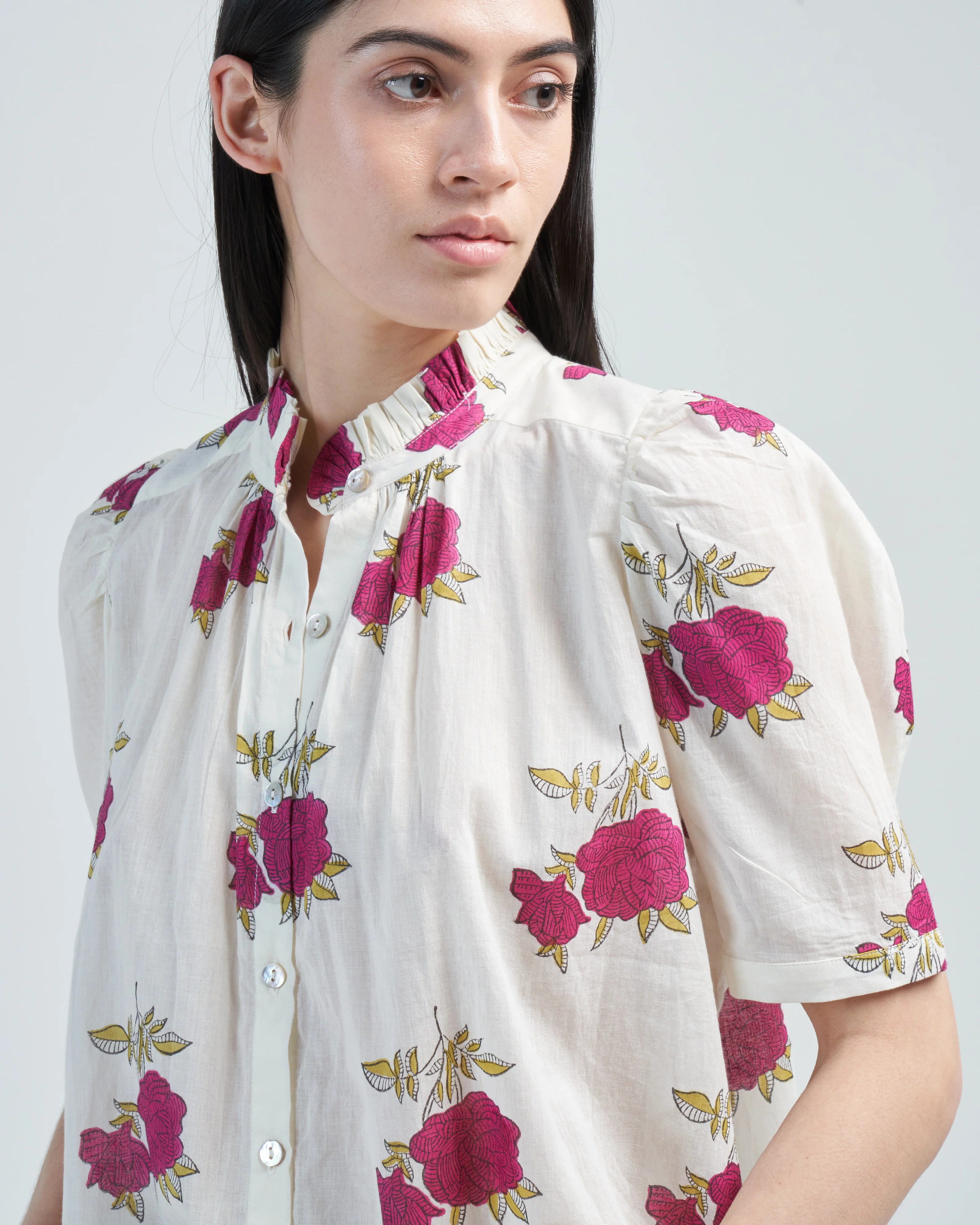 winnie cerise rosette shirt - Image 5