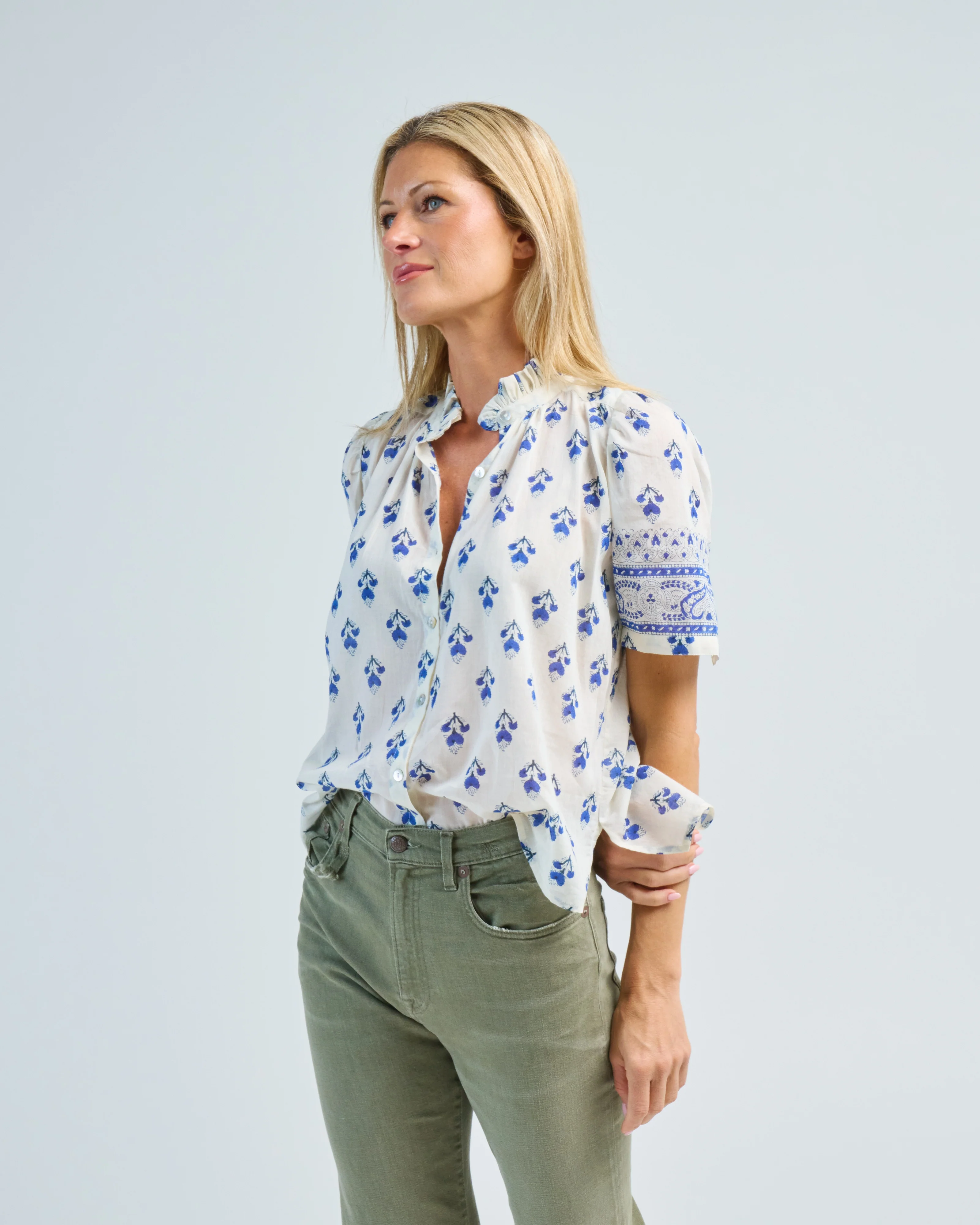 winnie indigo bhutti shirt - Image 3