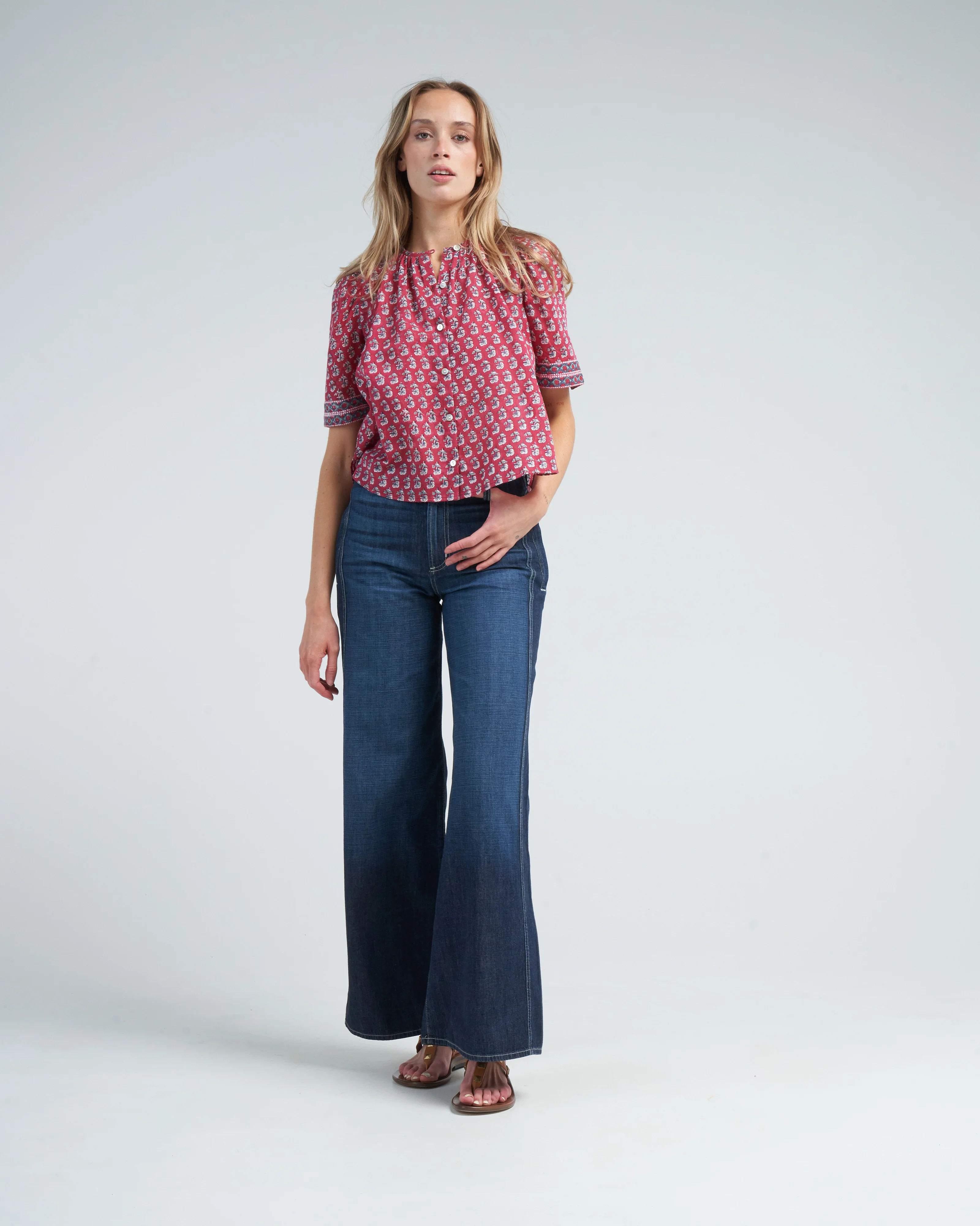 winona red currant shirt - red sangria - Image 3