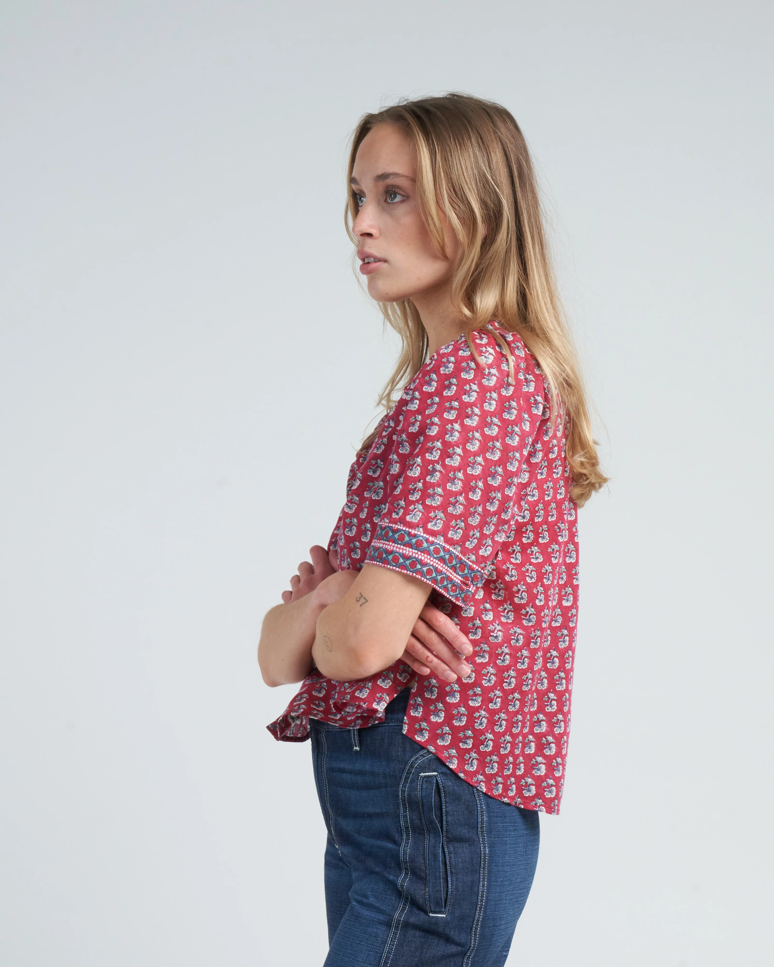 winona red currant shirt - red sangria - Image 4