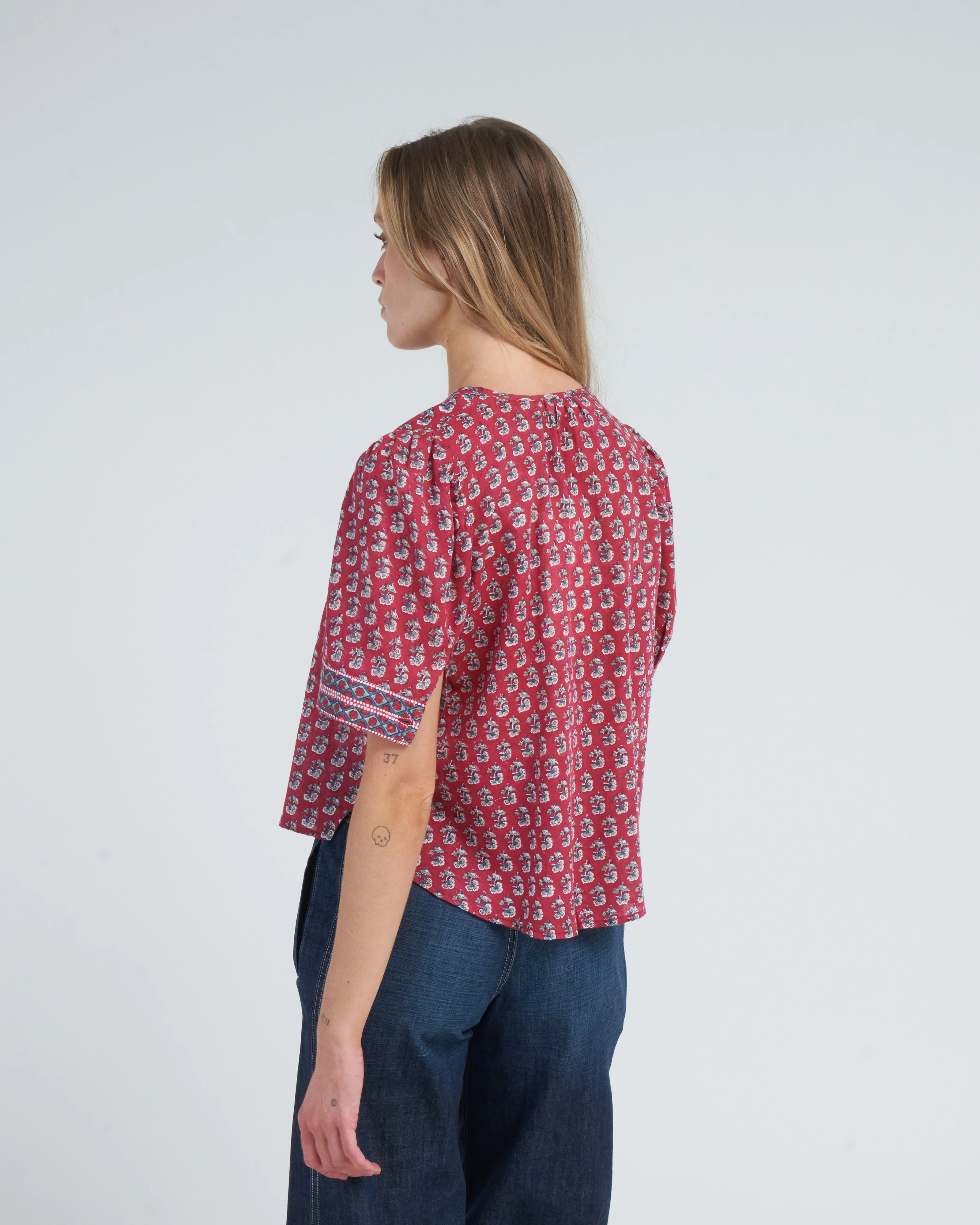 winona red currant shirt - red sangria - Image 5