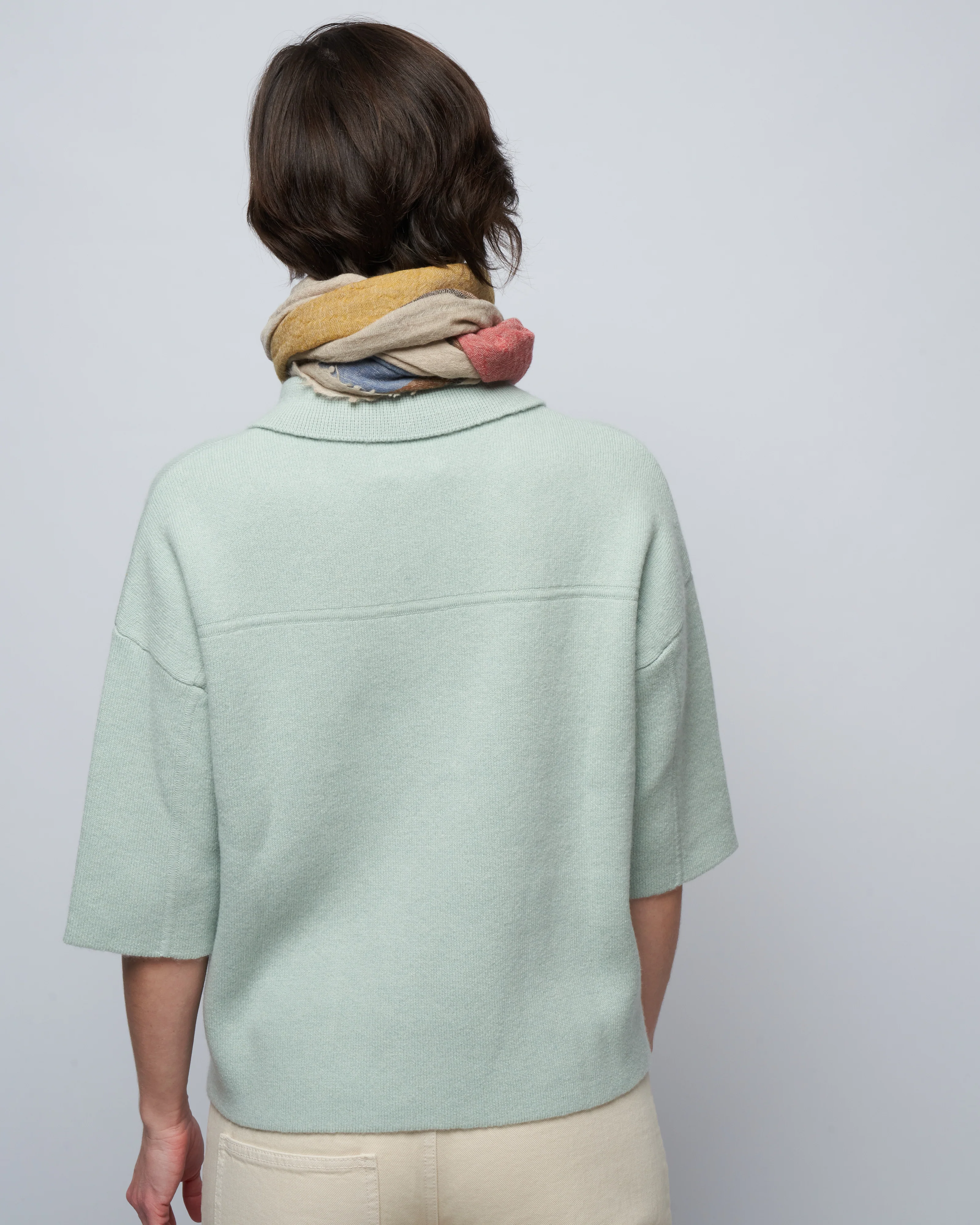 3/4 sleeve jacket - light grey green - Image 4