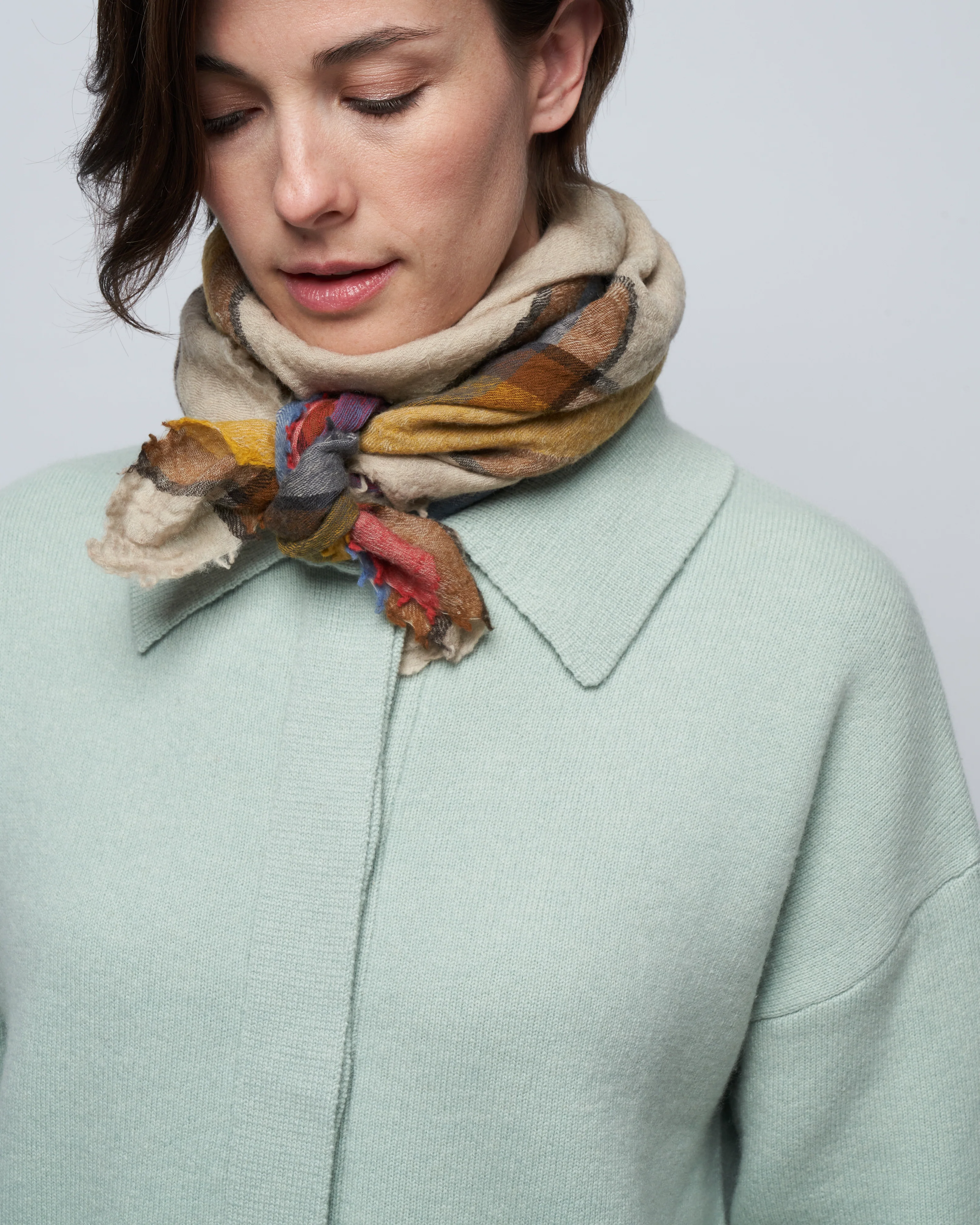 3/4 sleeve jacket - light grey green - Image 5
