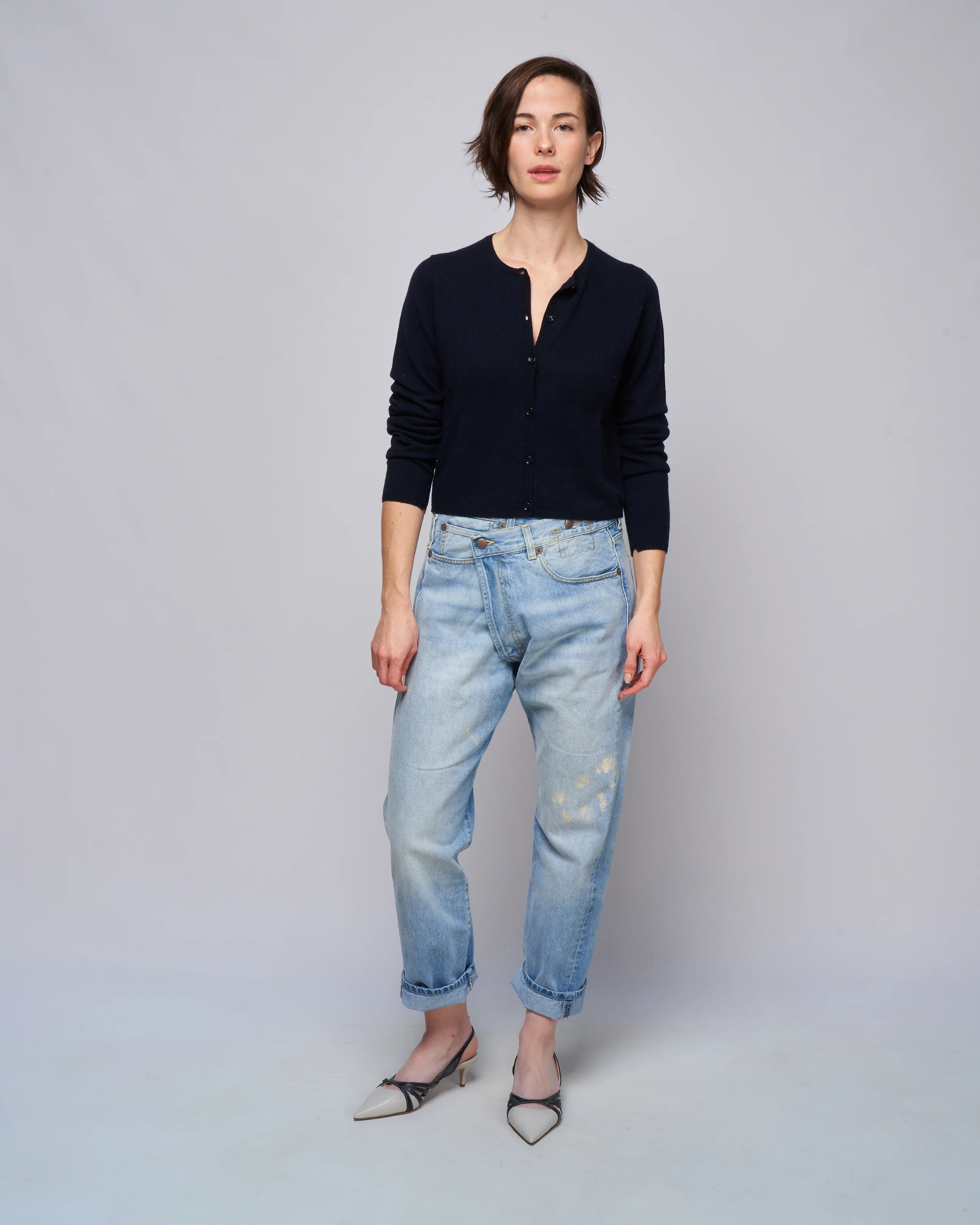 button cardigan - deep night - Image 2